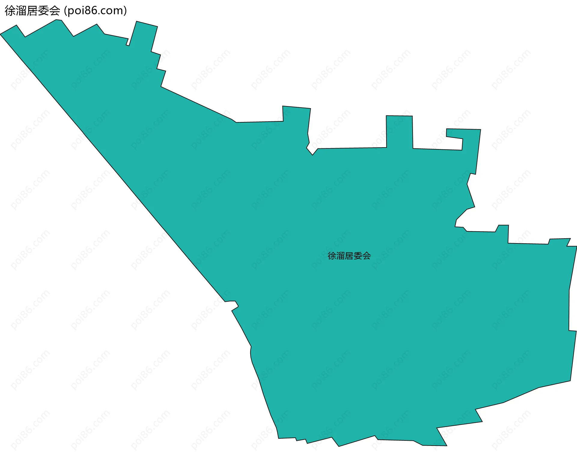 徐溜居委会边界地图