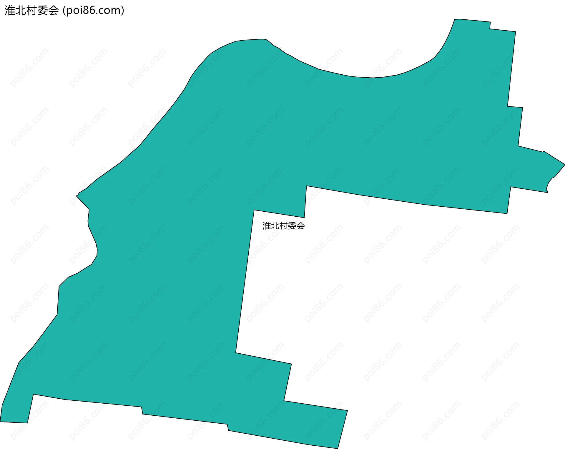 淮北村委会边界地图