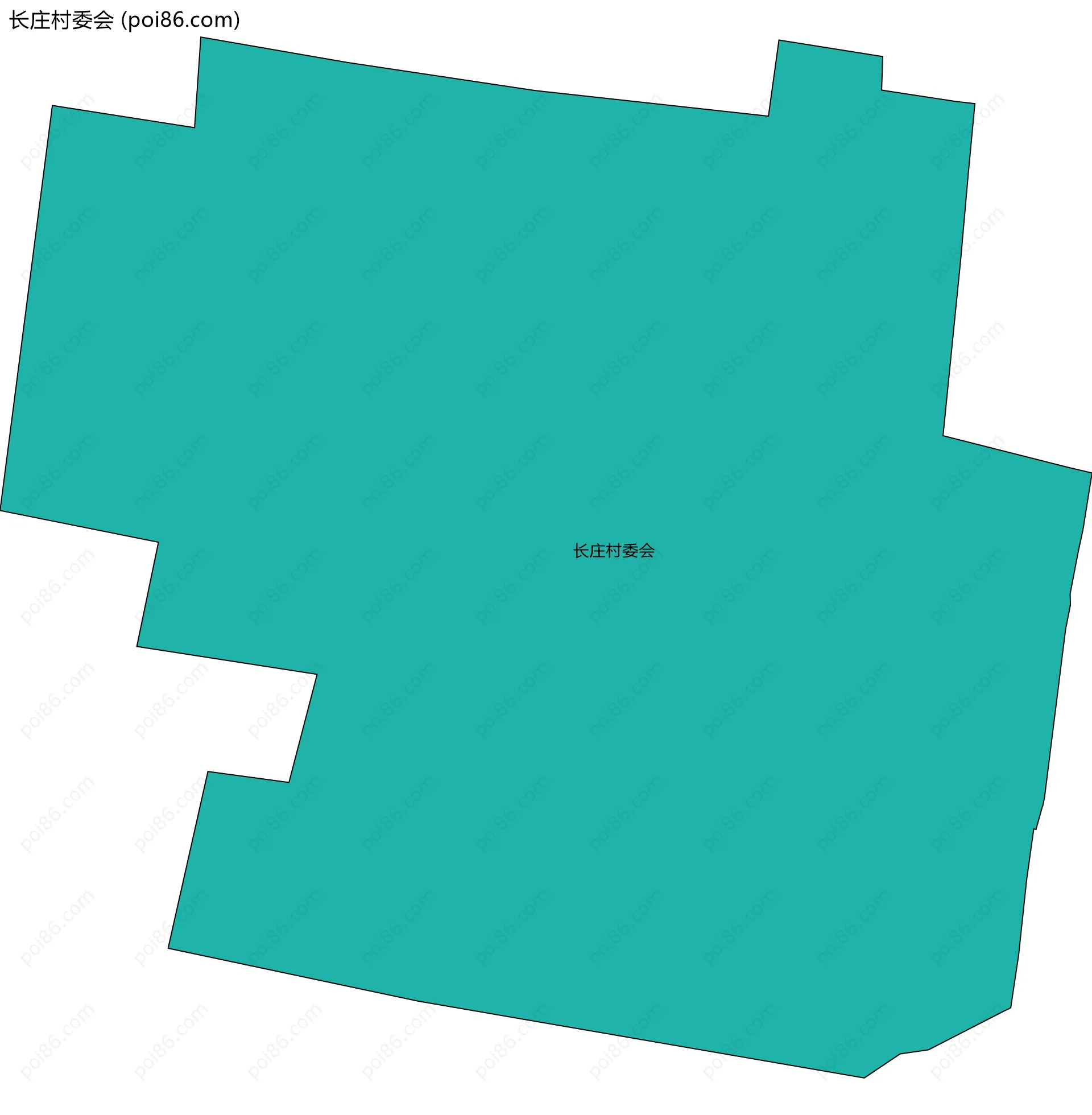 长庄村委会边界地图