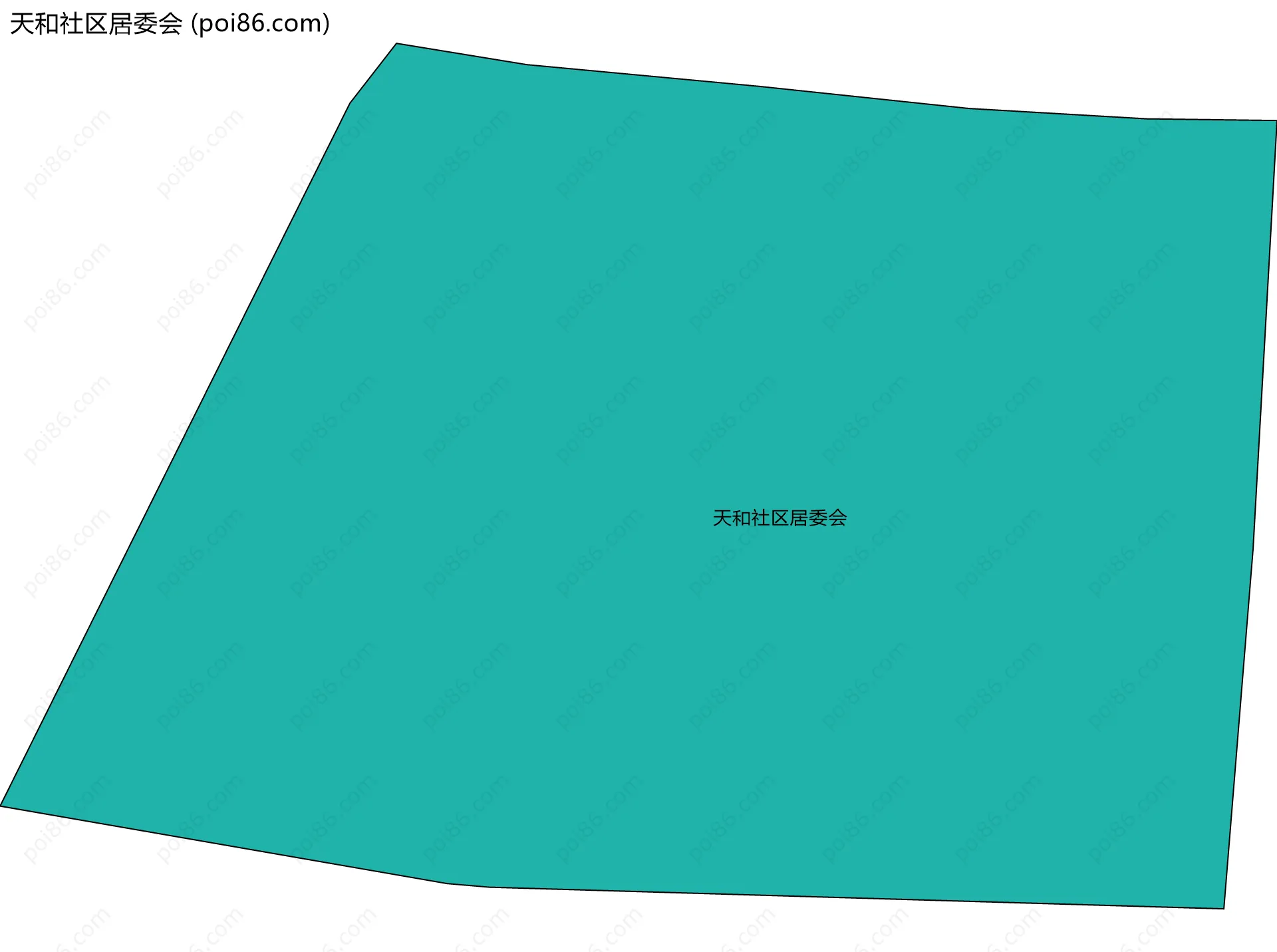 天和社区居委会边界地图