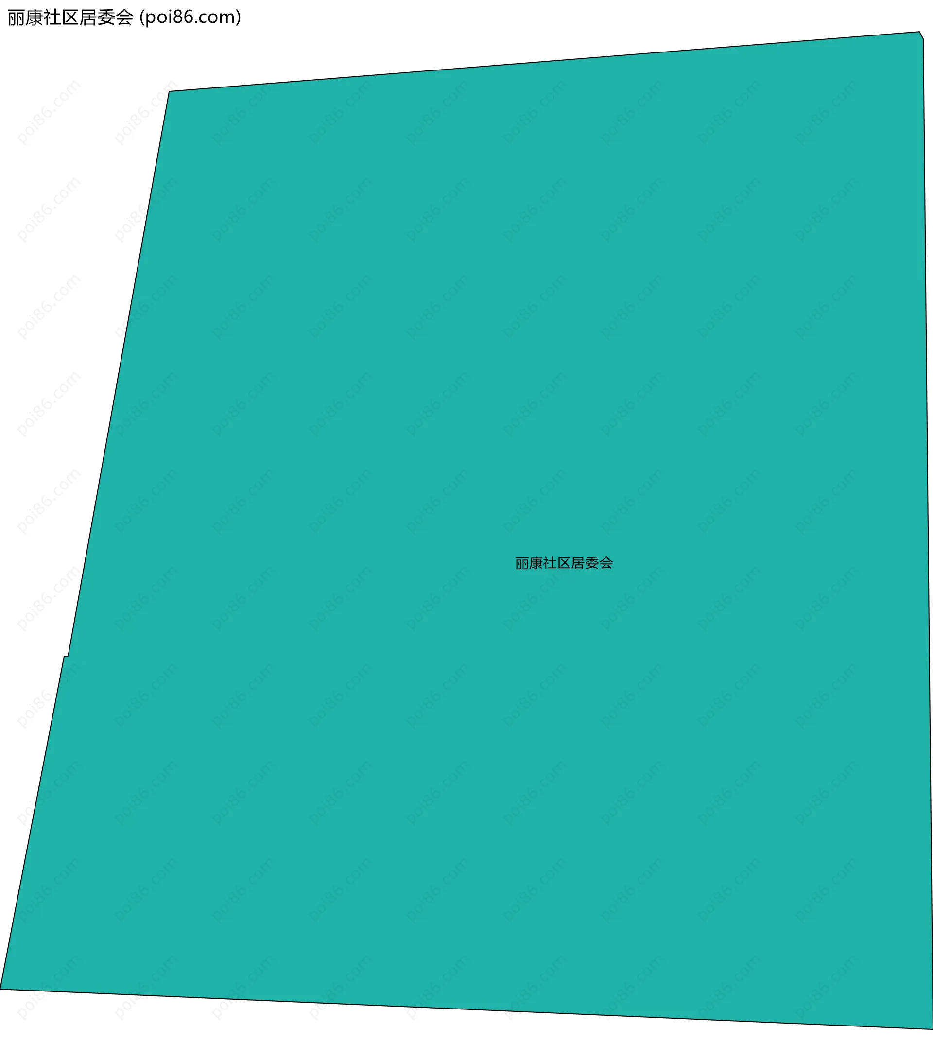 丽康社区居委会边界地图