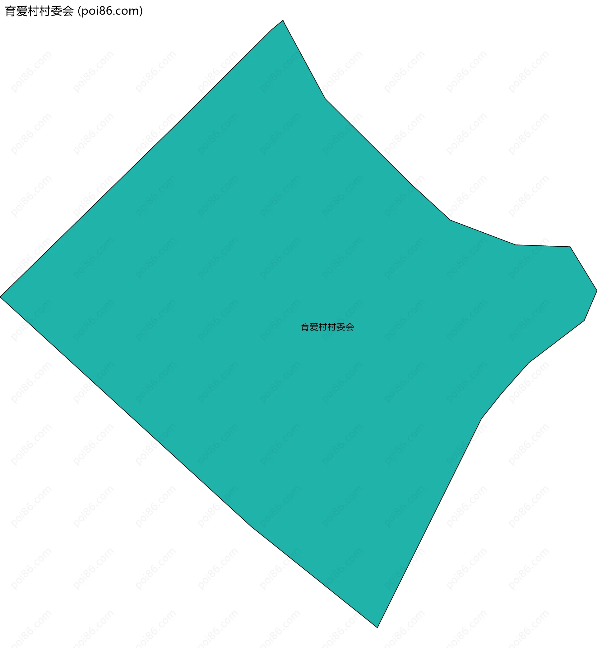 育爱村村委会边界地图