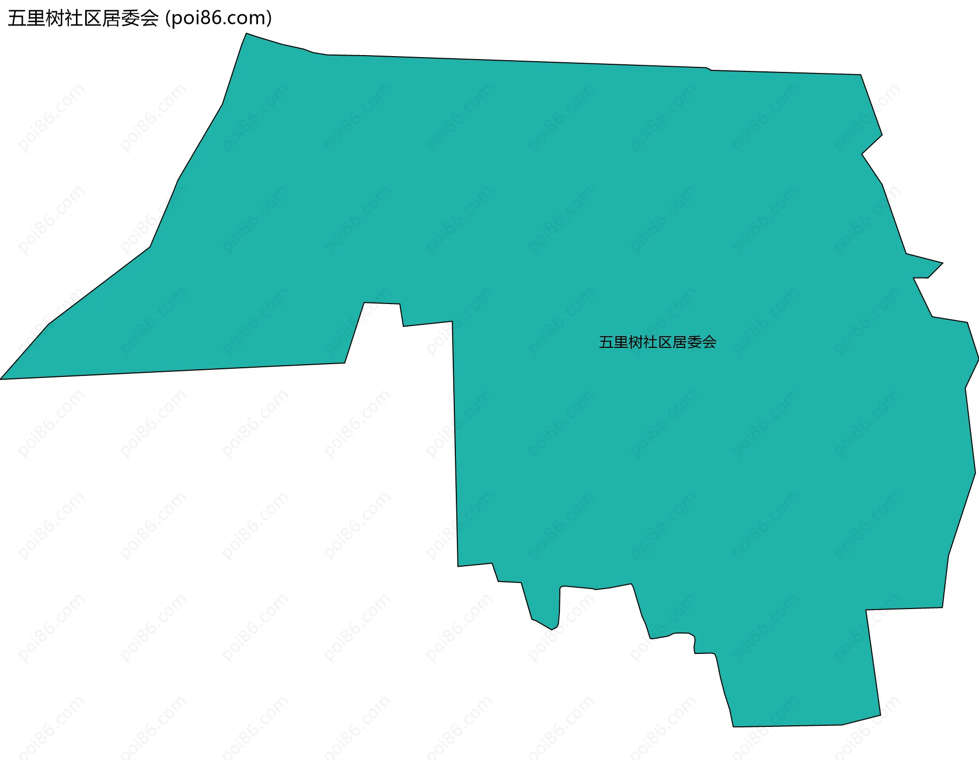 五里树社区居委会边界地图