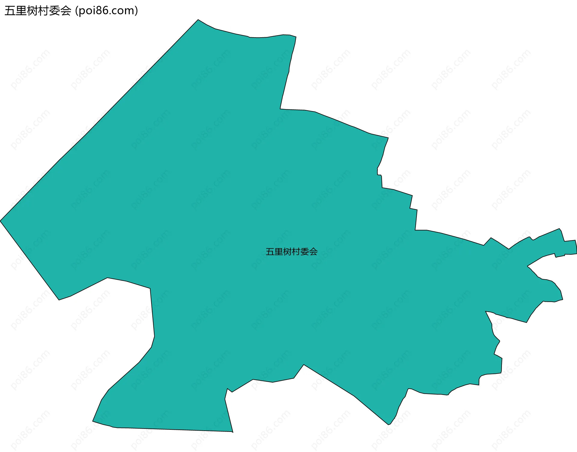 五里树村委会边界地图