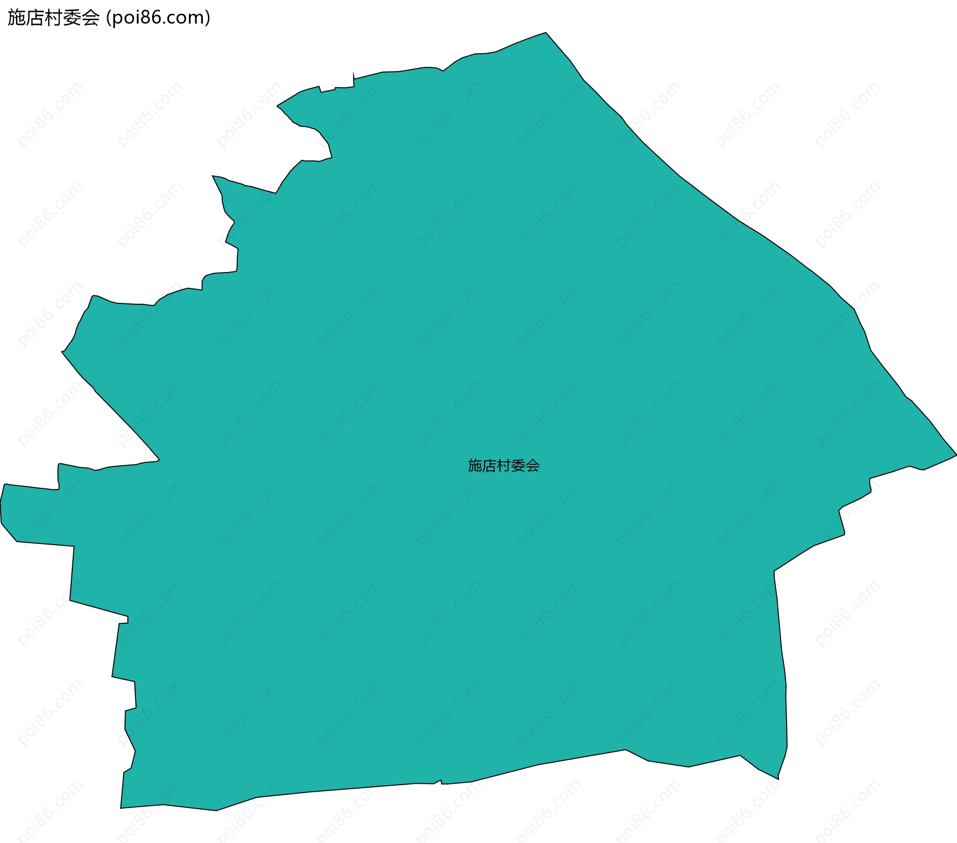 施店村委会边界地图