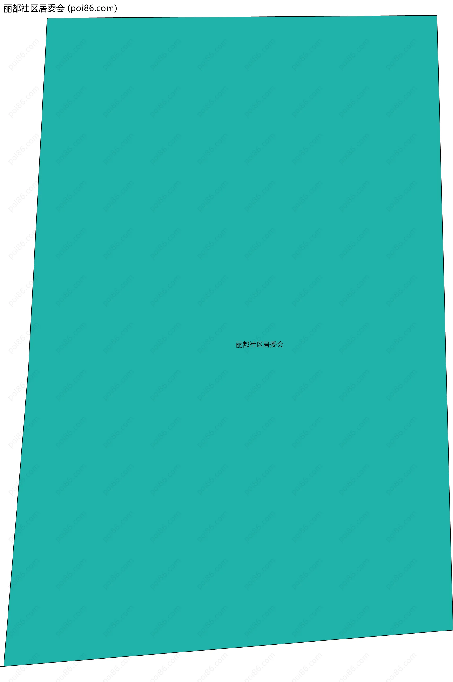 丽都社区居委会边界地图