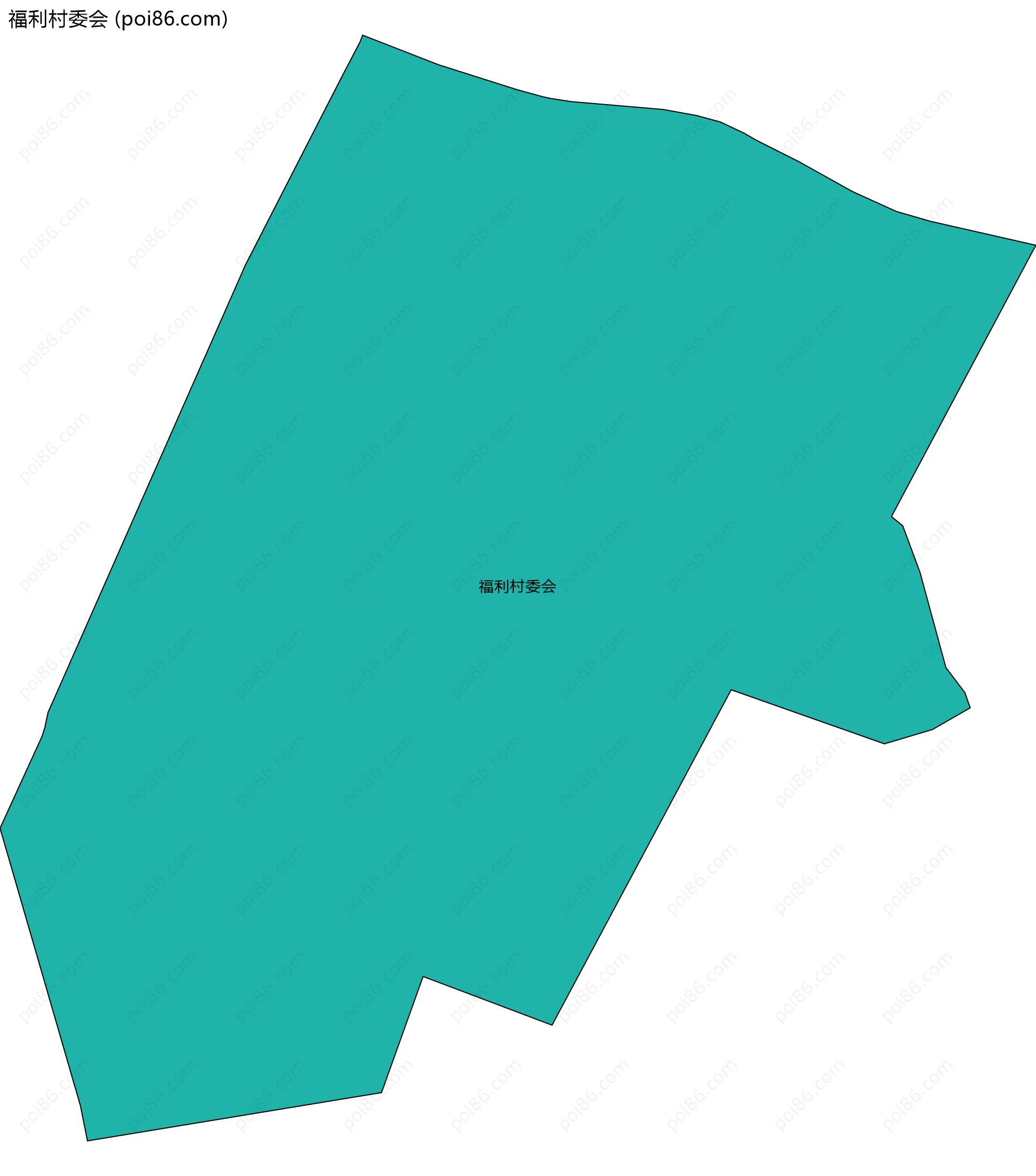 福利村委会边界地图