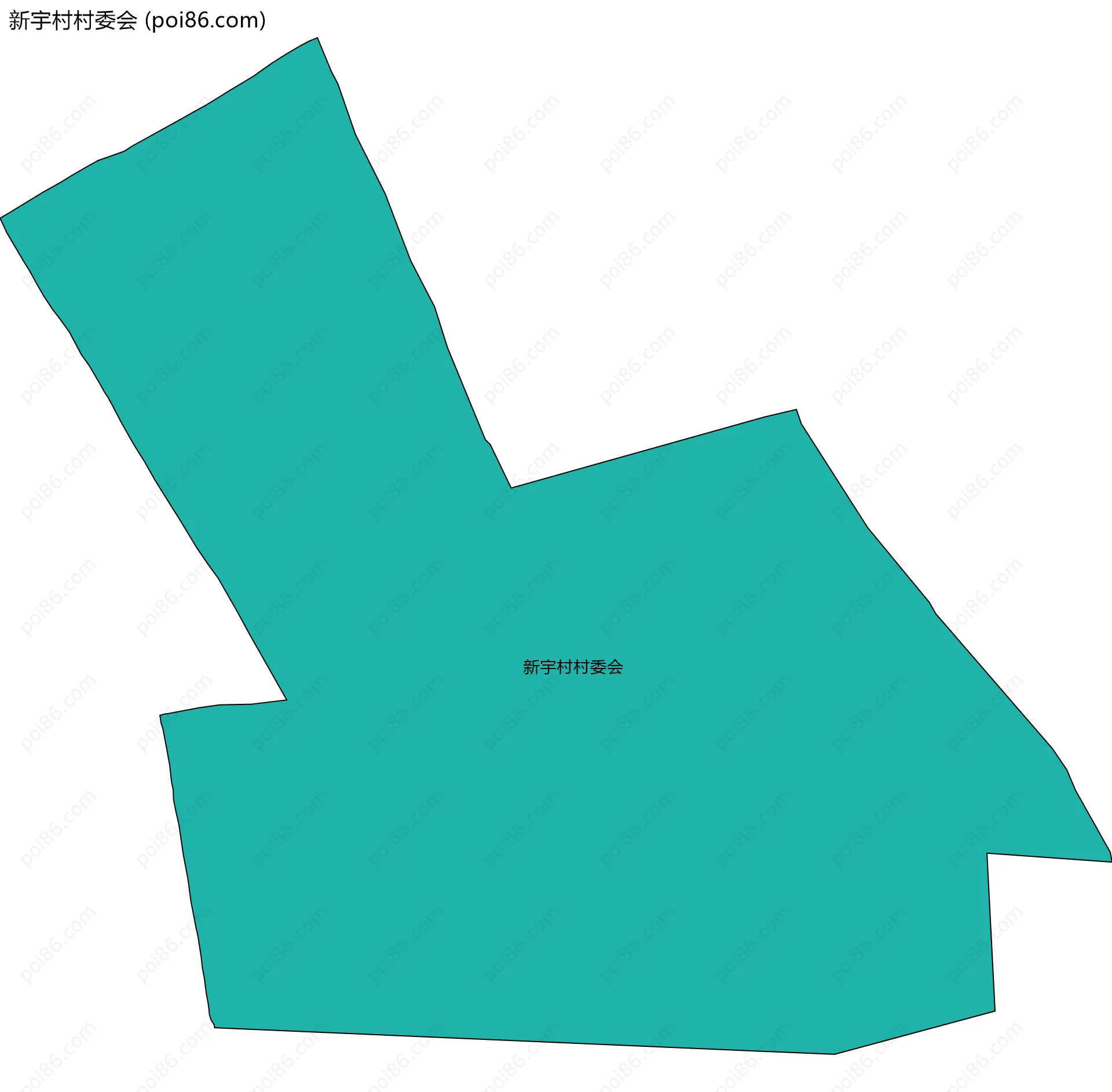新宇村村委会边界地图