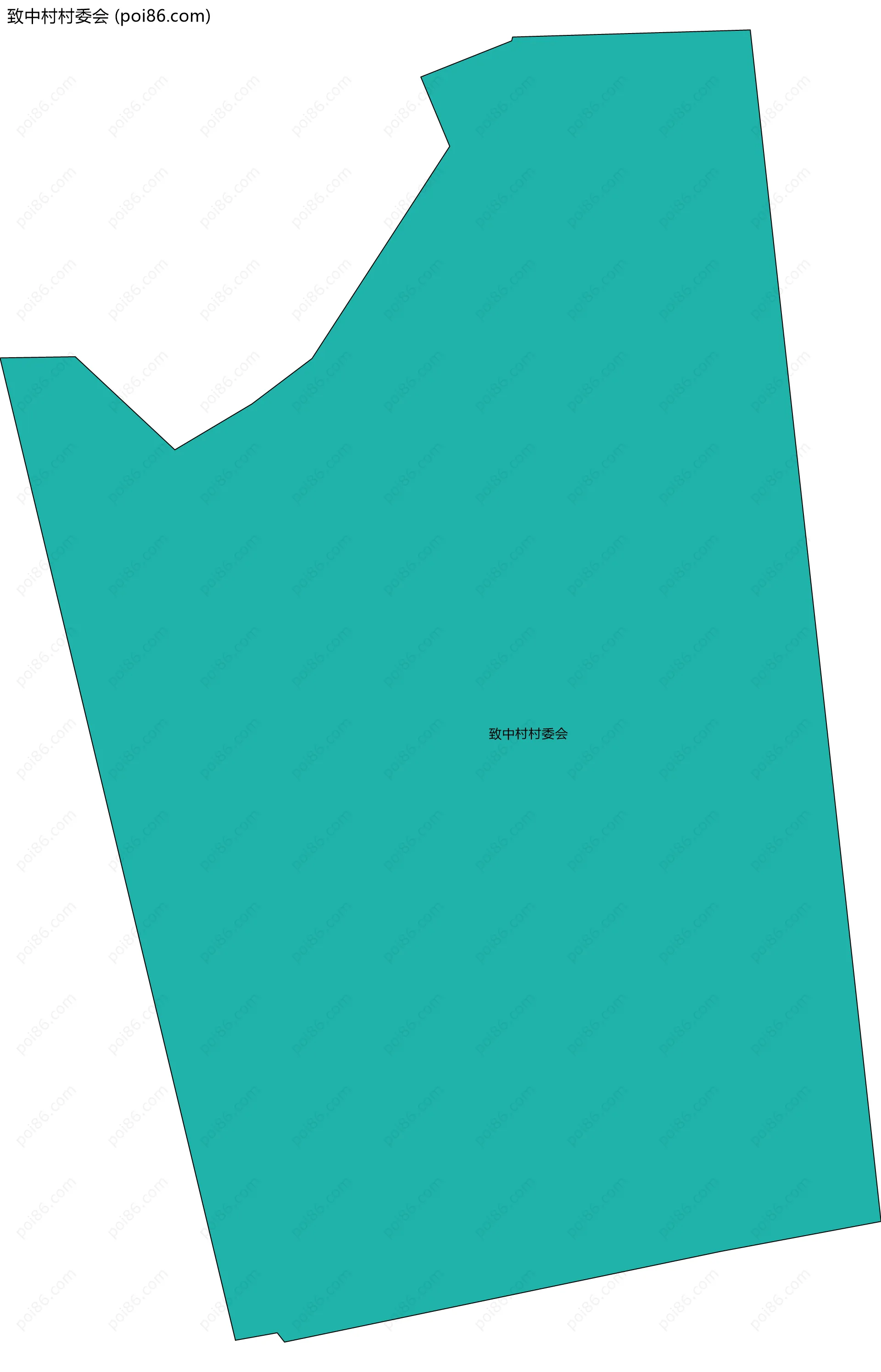 致中村村委会边界地图