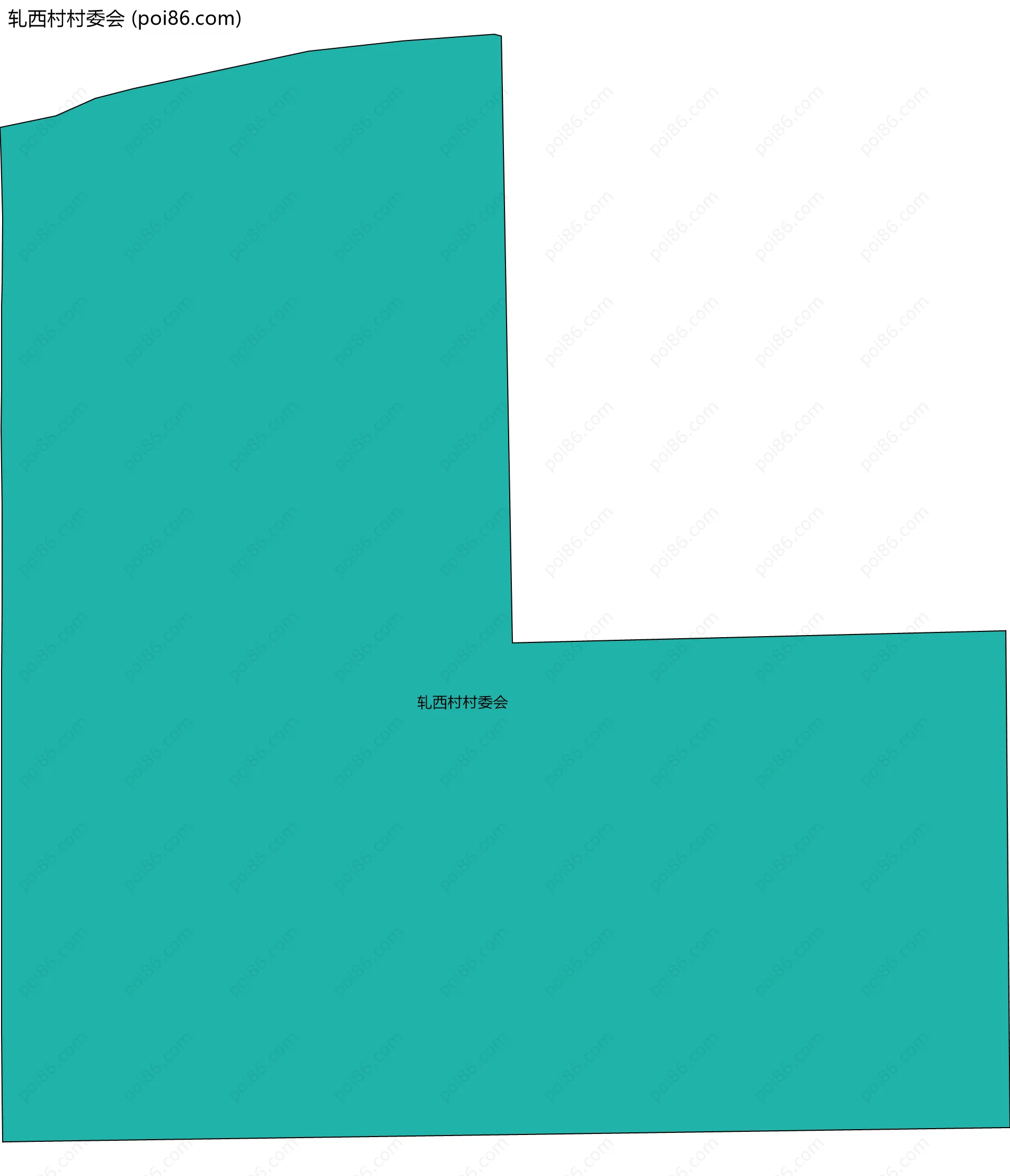 轧西村村委会边界地图