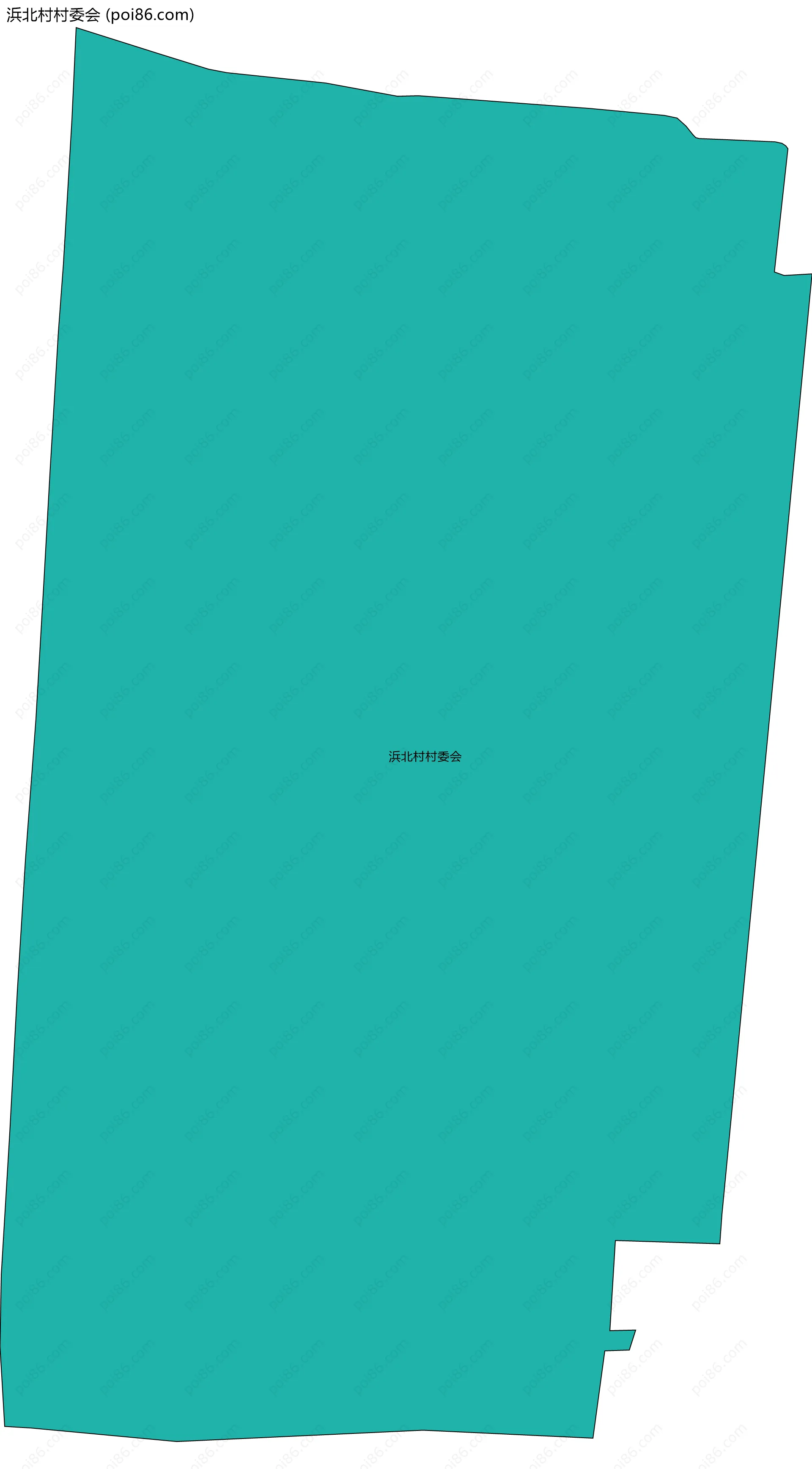 浜北村村委会边界地图
