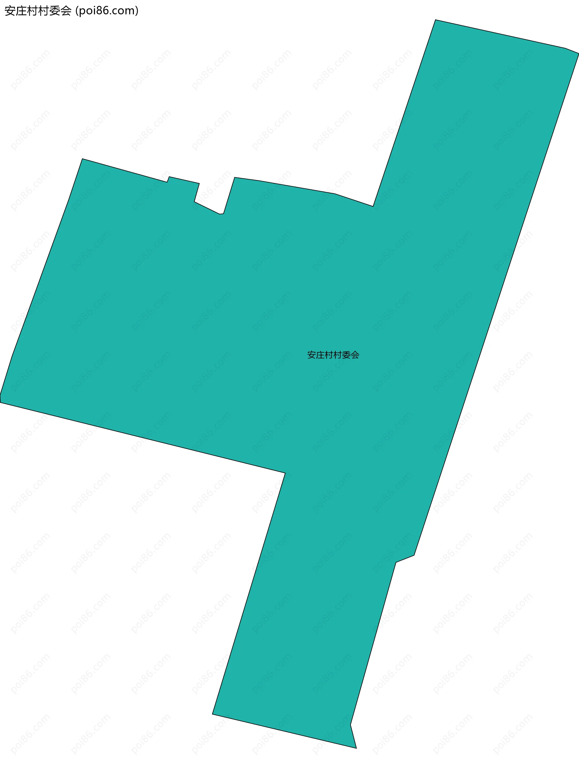 安庄村村委会边界地图