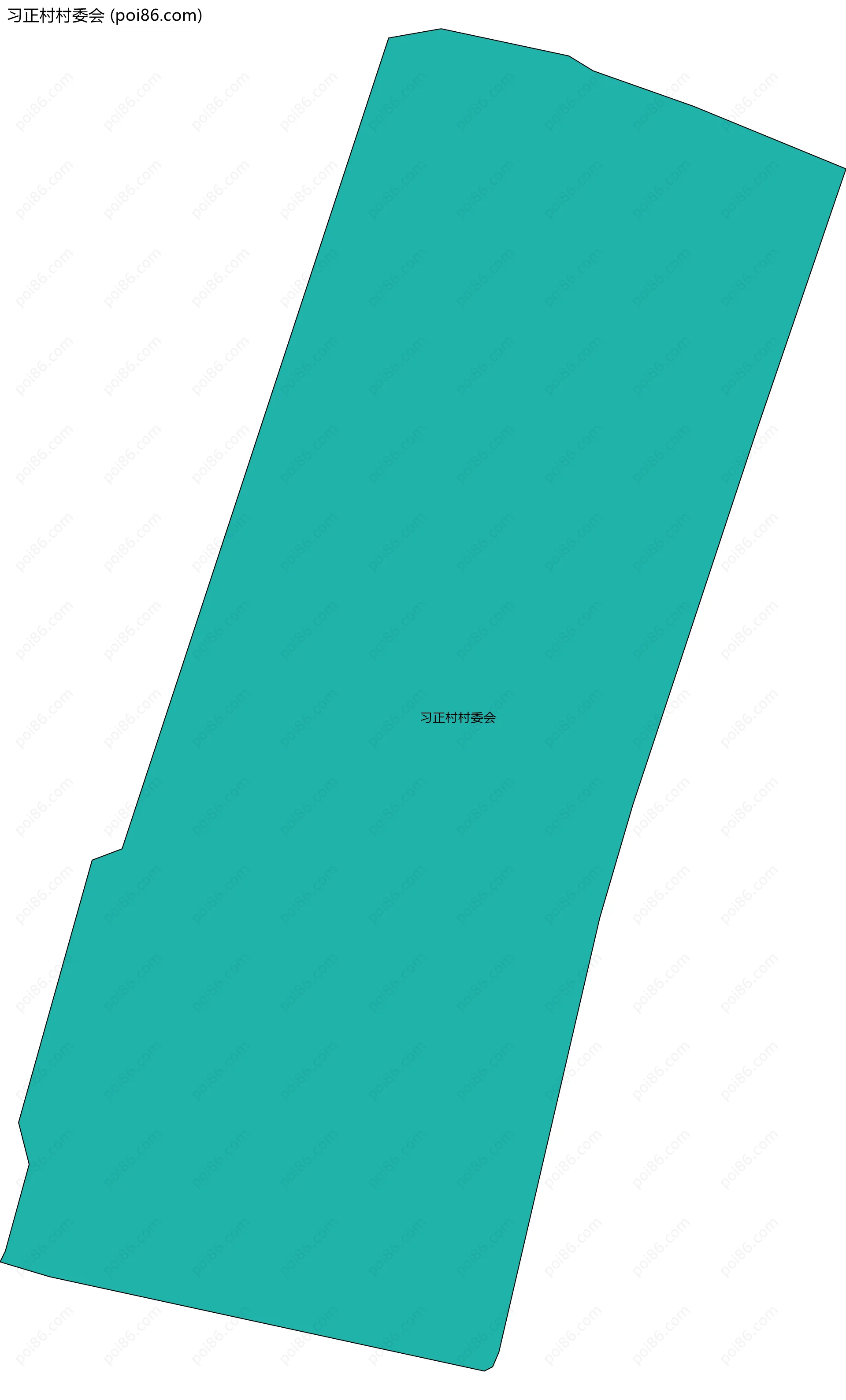 习正村村委会边界地图