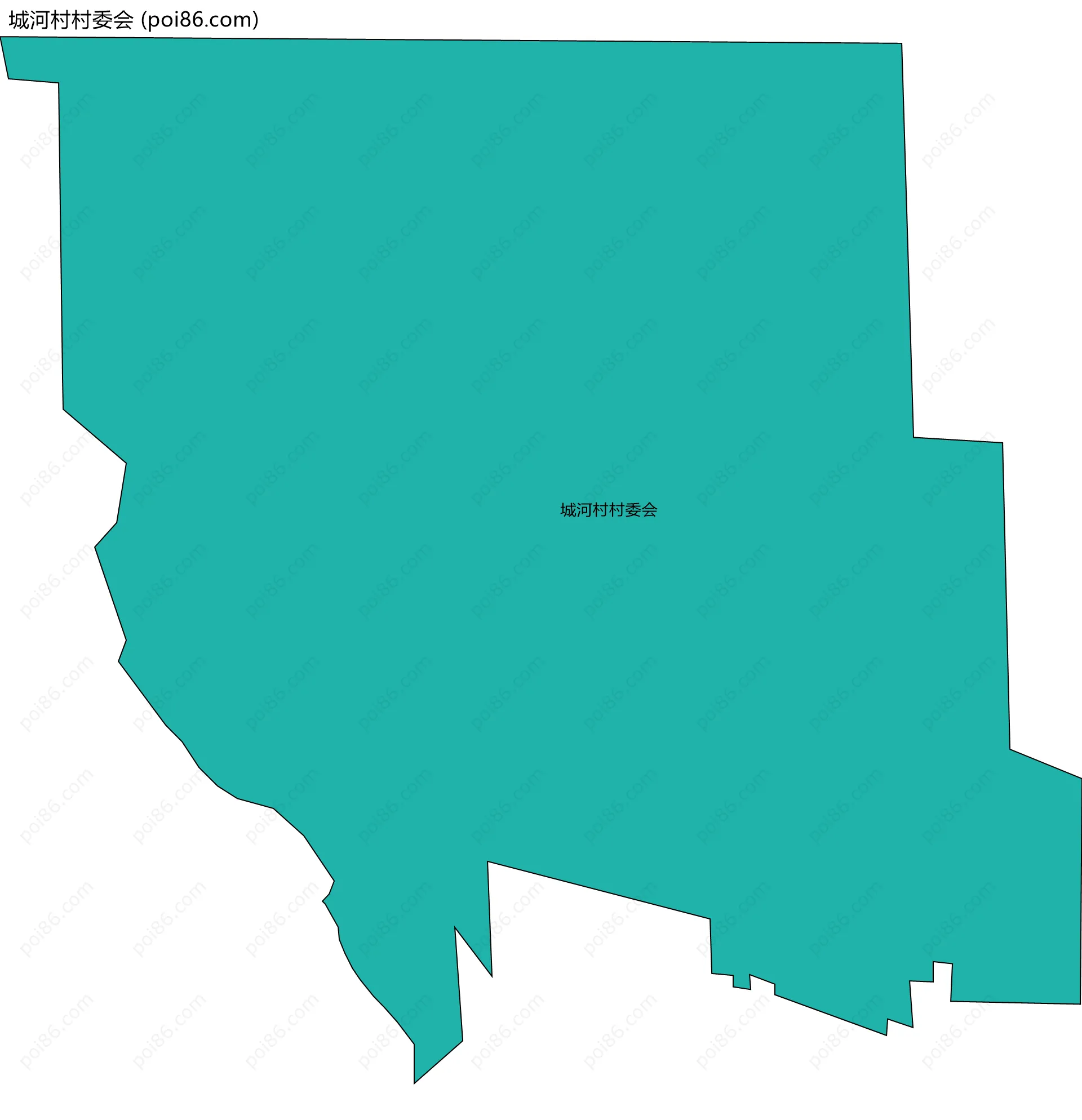 城河村村委会边界地图