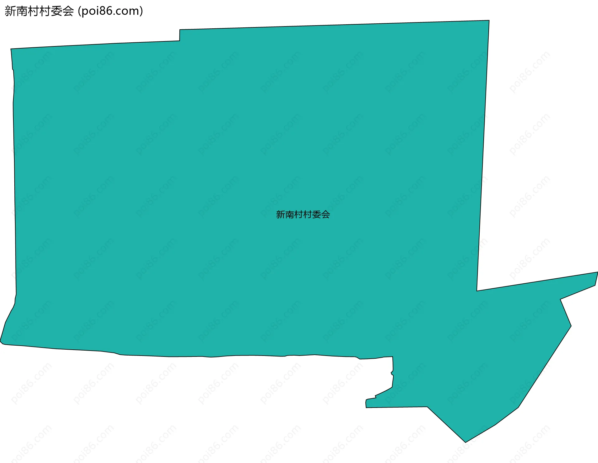 新南村村委会边界地图