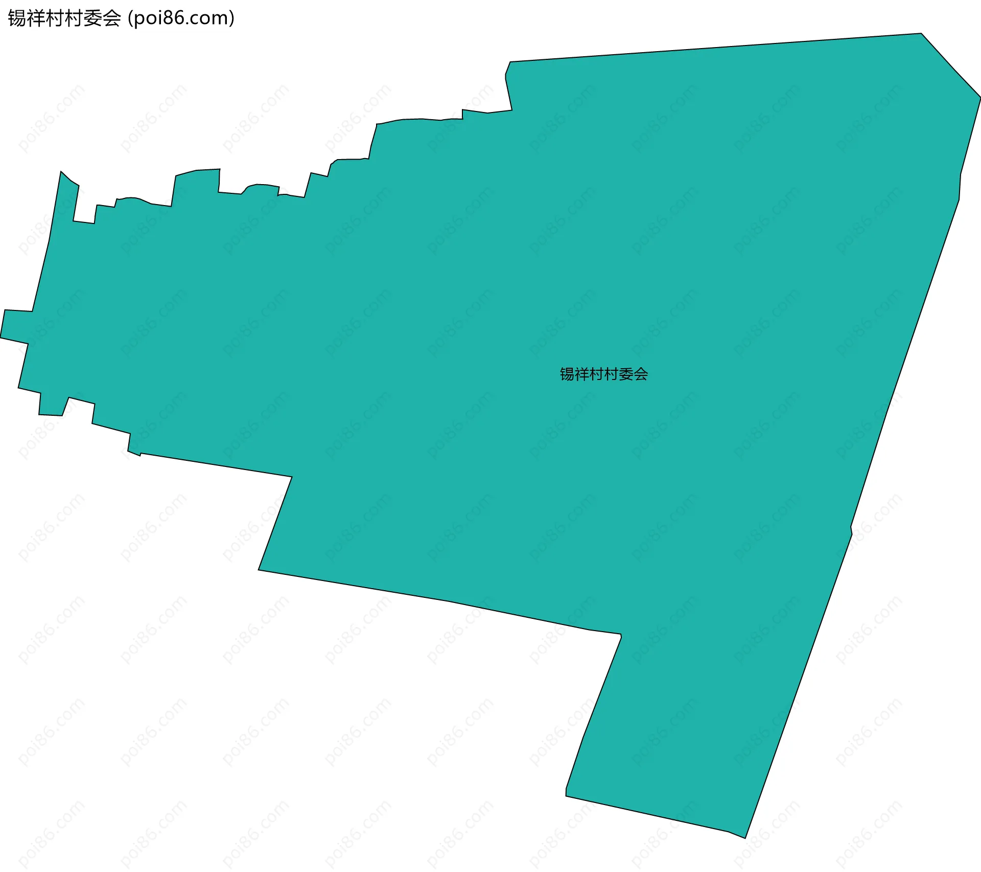 锡祥村村委会边界地图