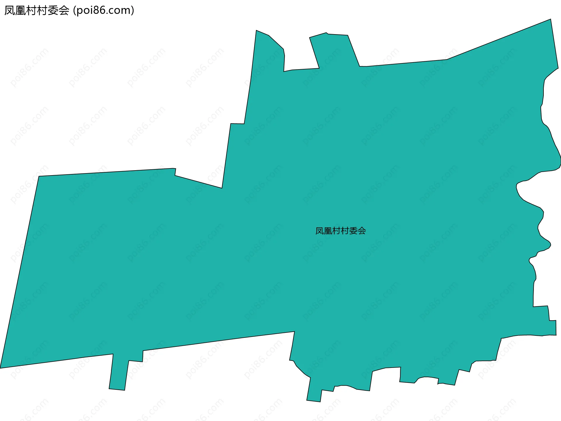 凤凰村村委会边界地图