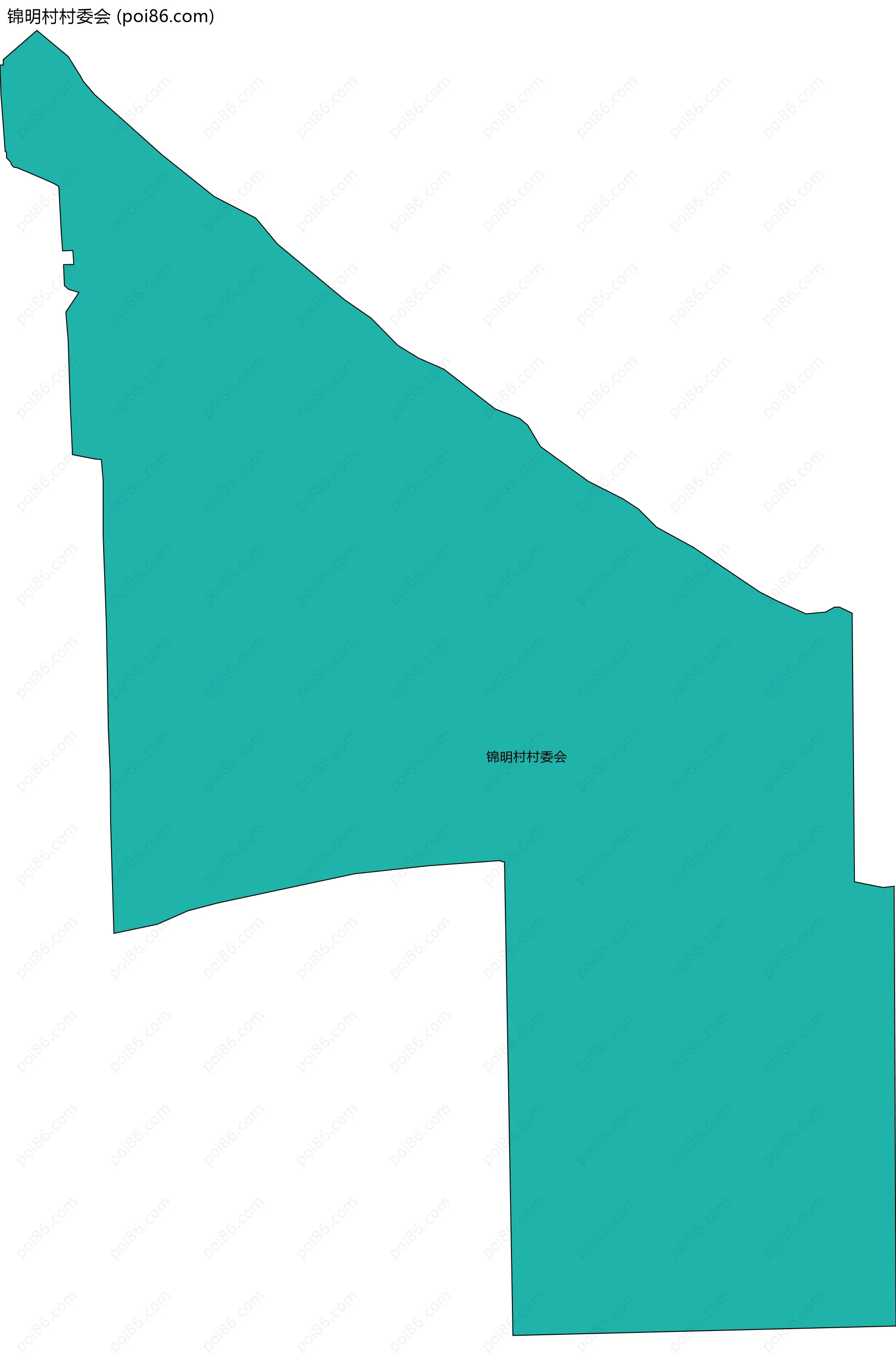 锦明村村委会边界地图