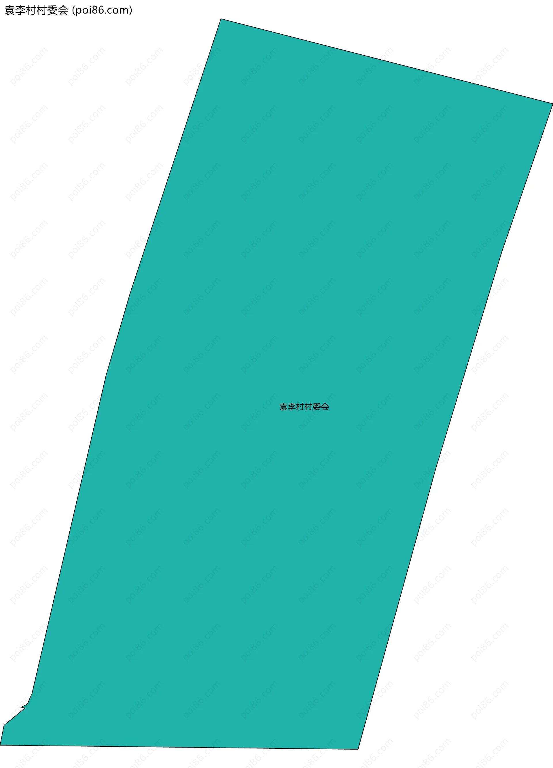 袁李村村委会边界地图