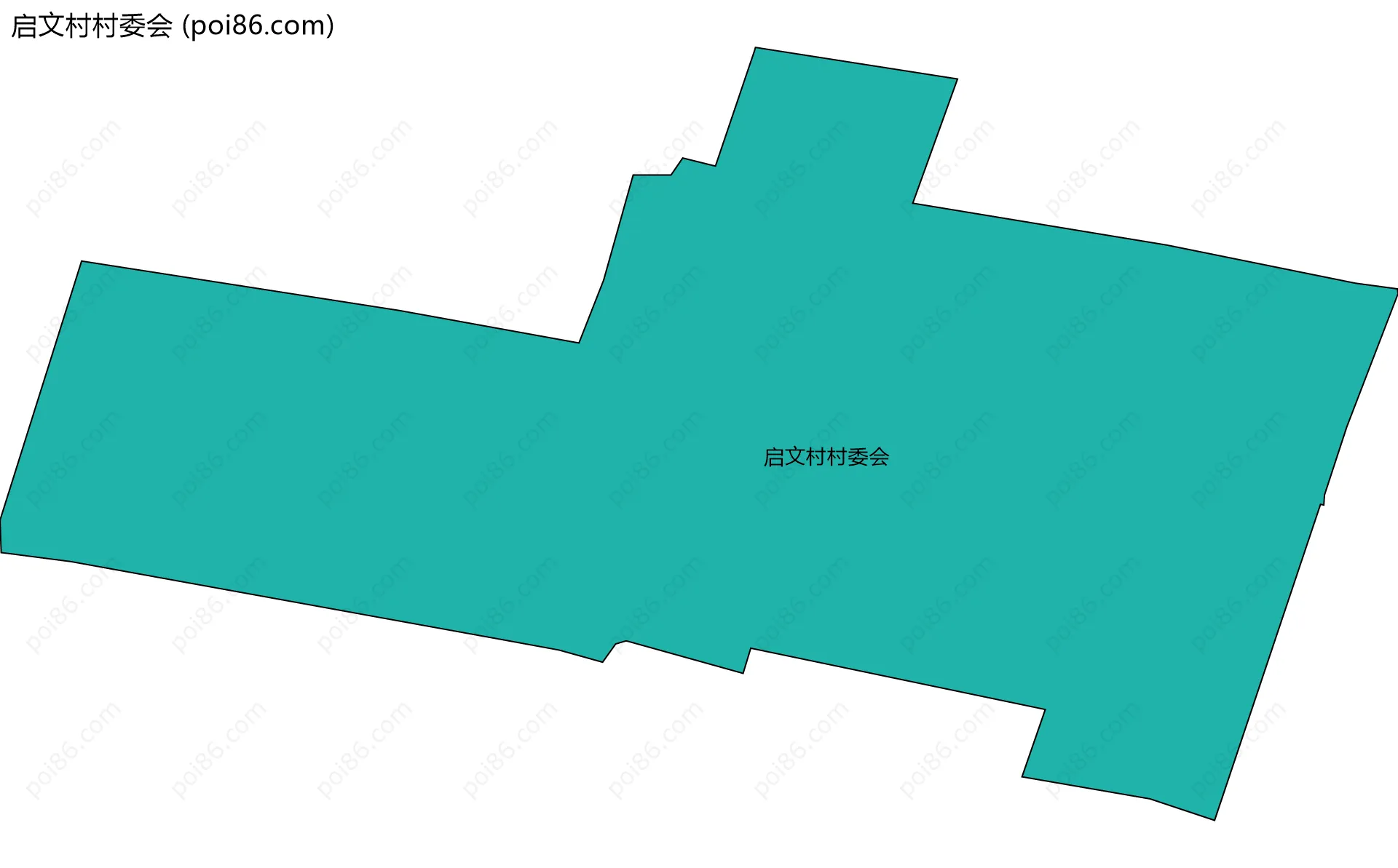启文村村委会边界地图