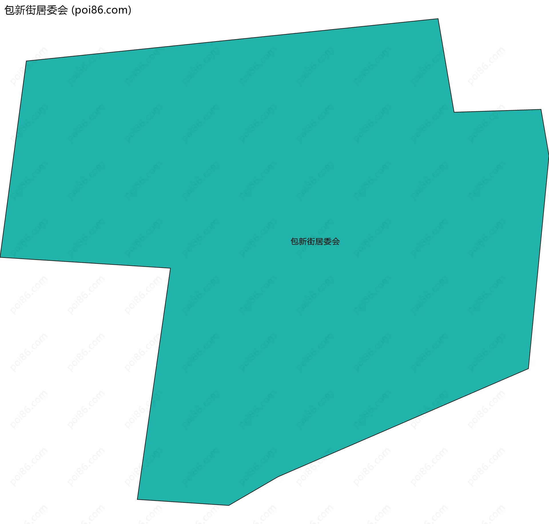 包新街居委会边界地图