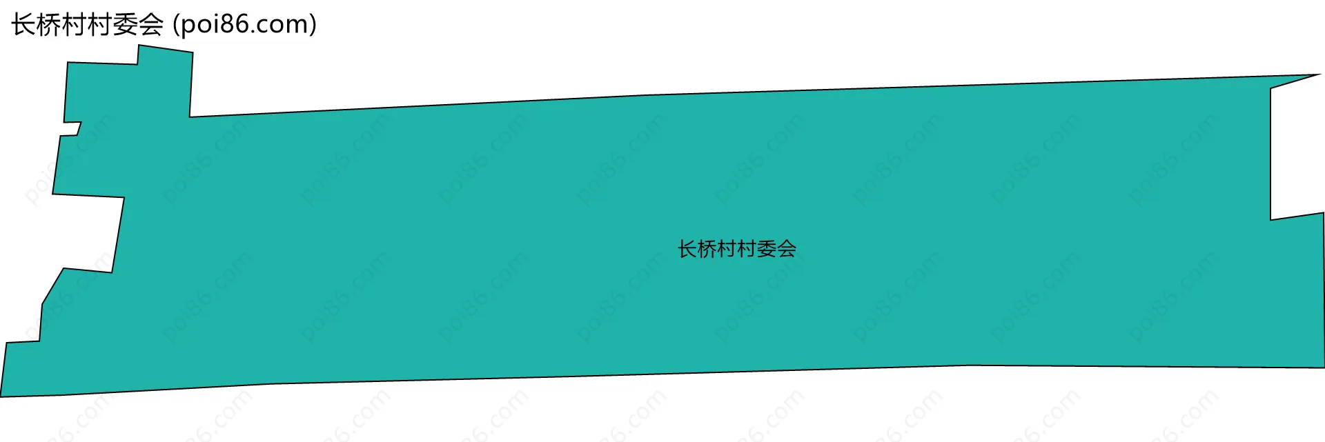 长桥村村委会边界地图