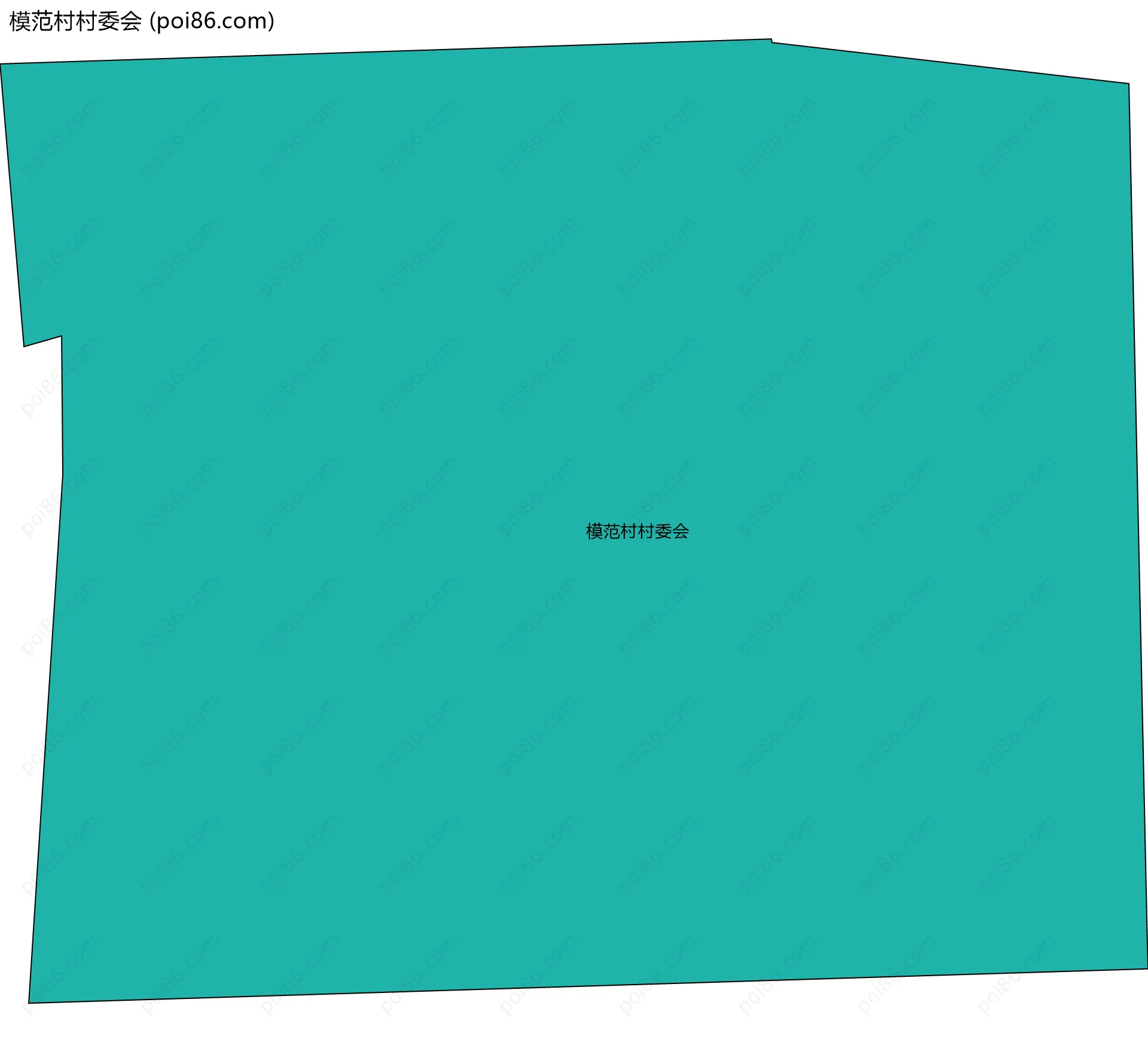模范村村委会边界地图