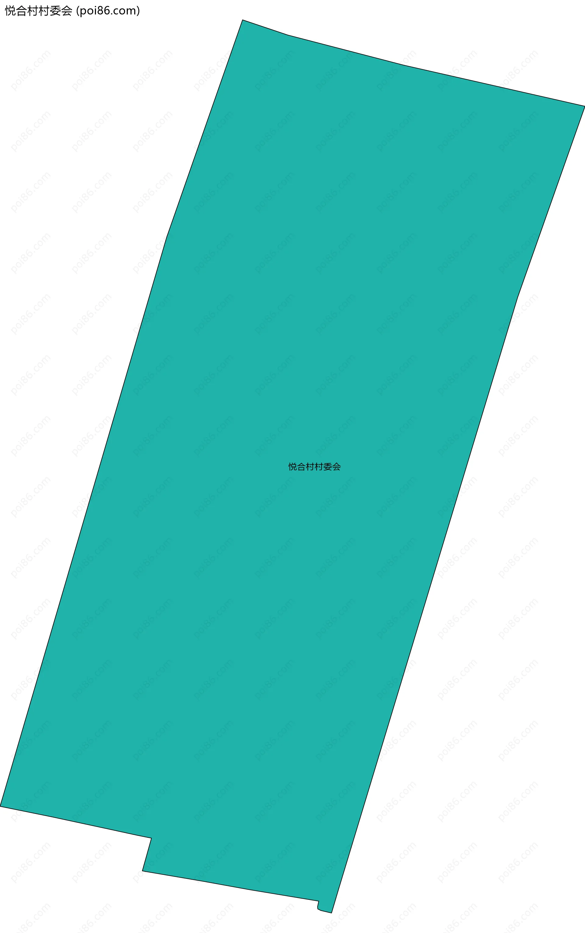 悦合村村委会边界地图