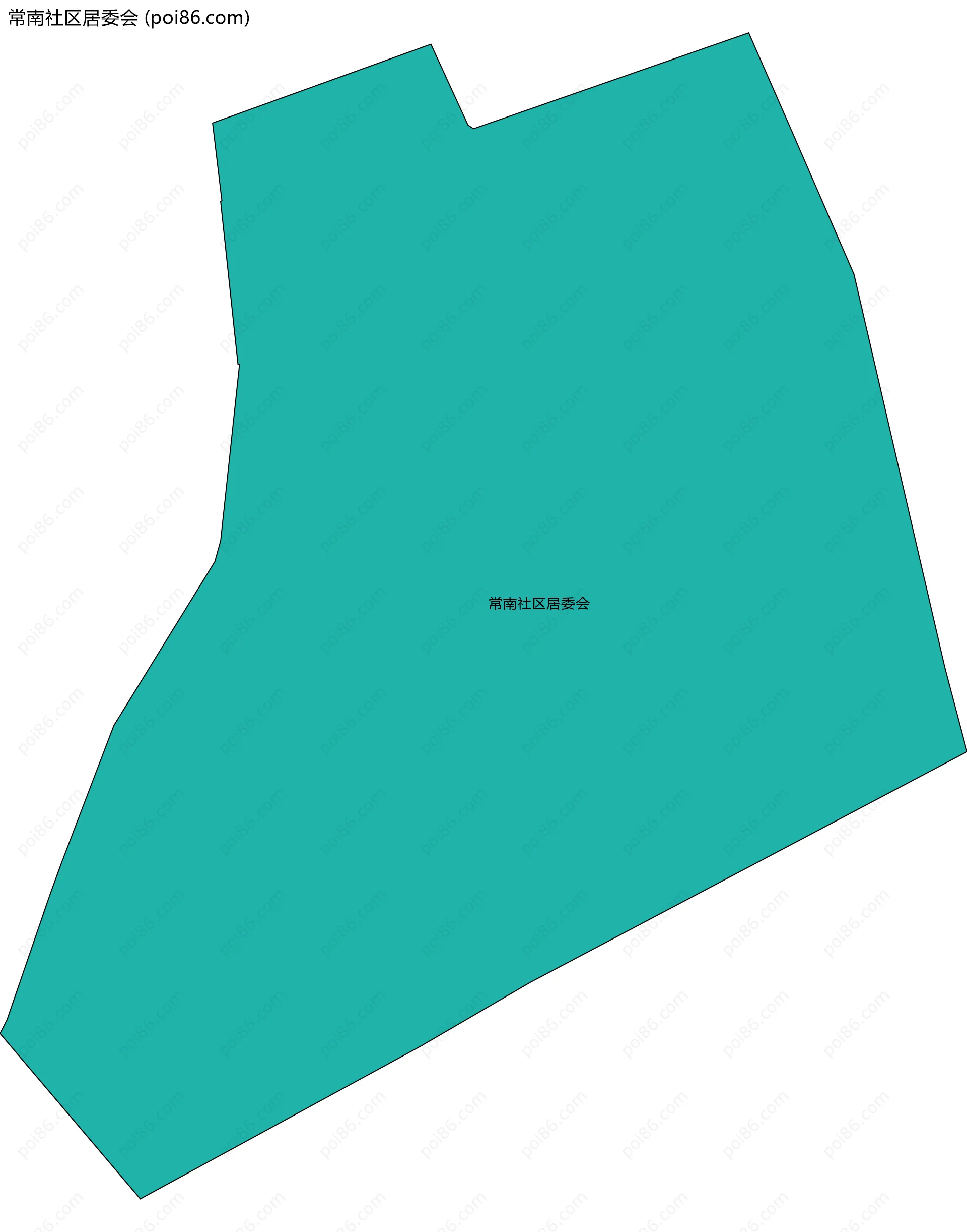 常南社区居委会边界地图