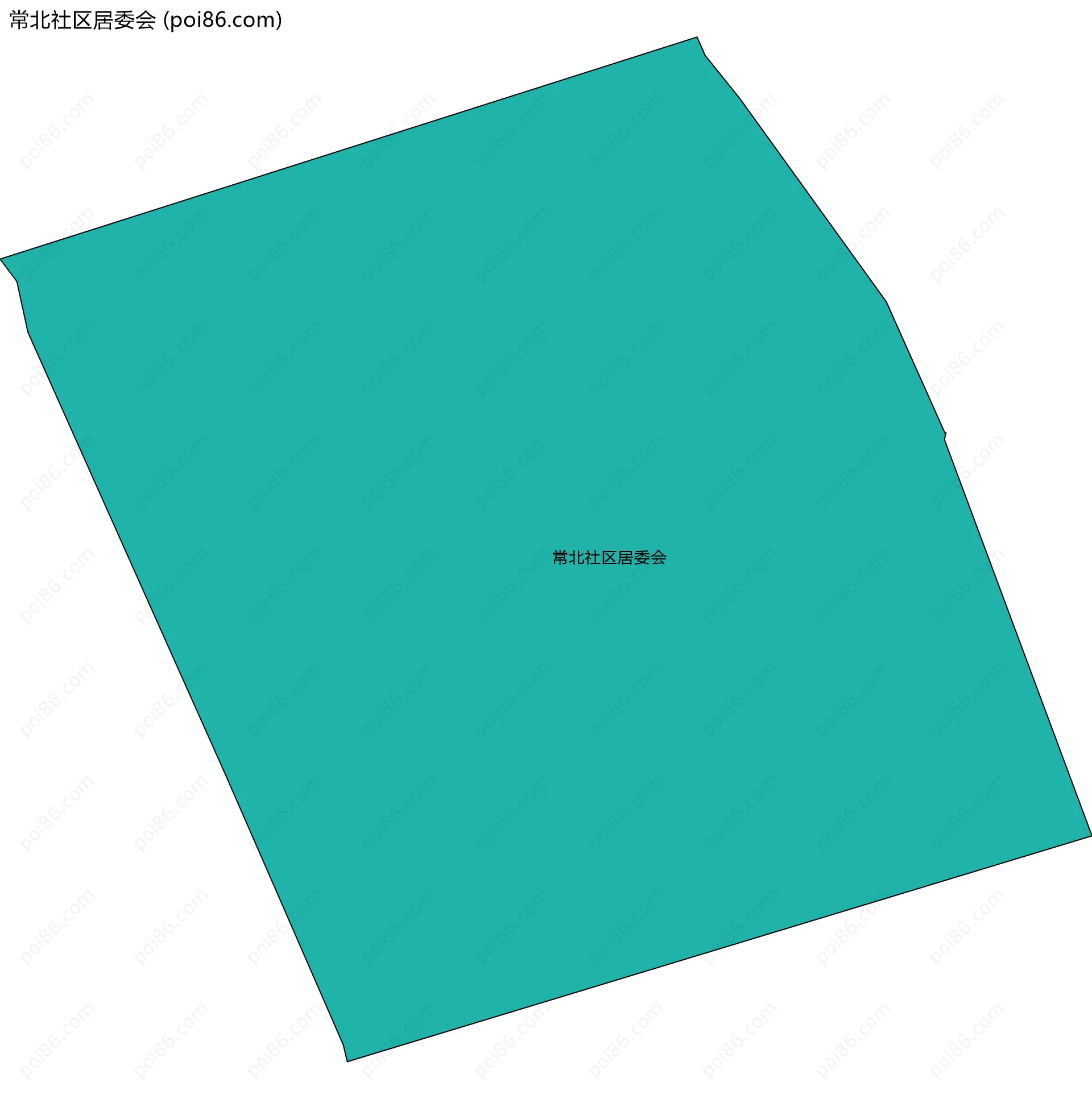 常北社区居委会边界地图