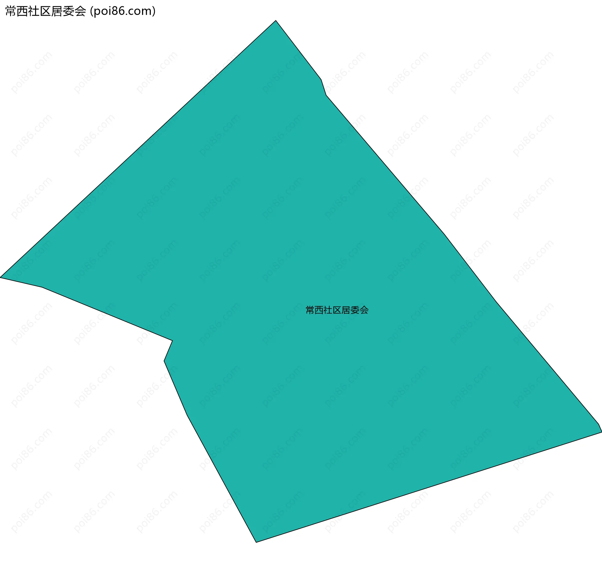 常西社区居委会边界地图