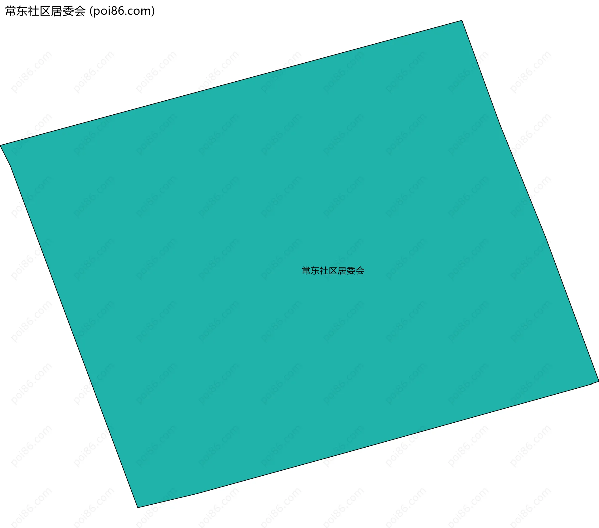 常东社区居委会边界地图