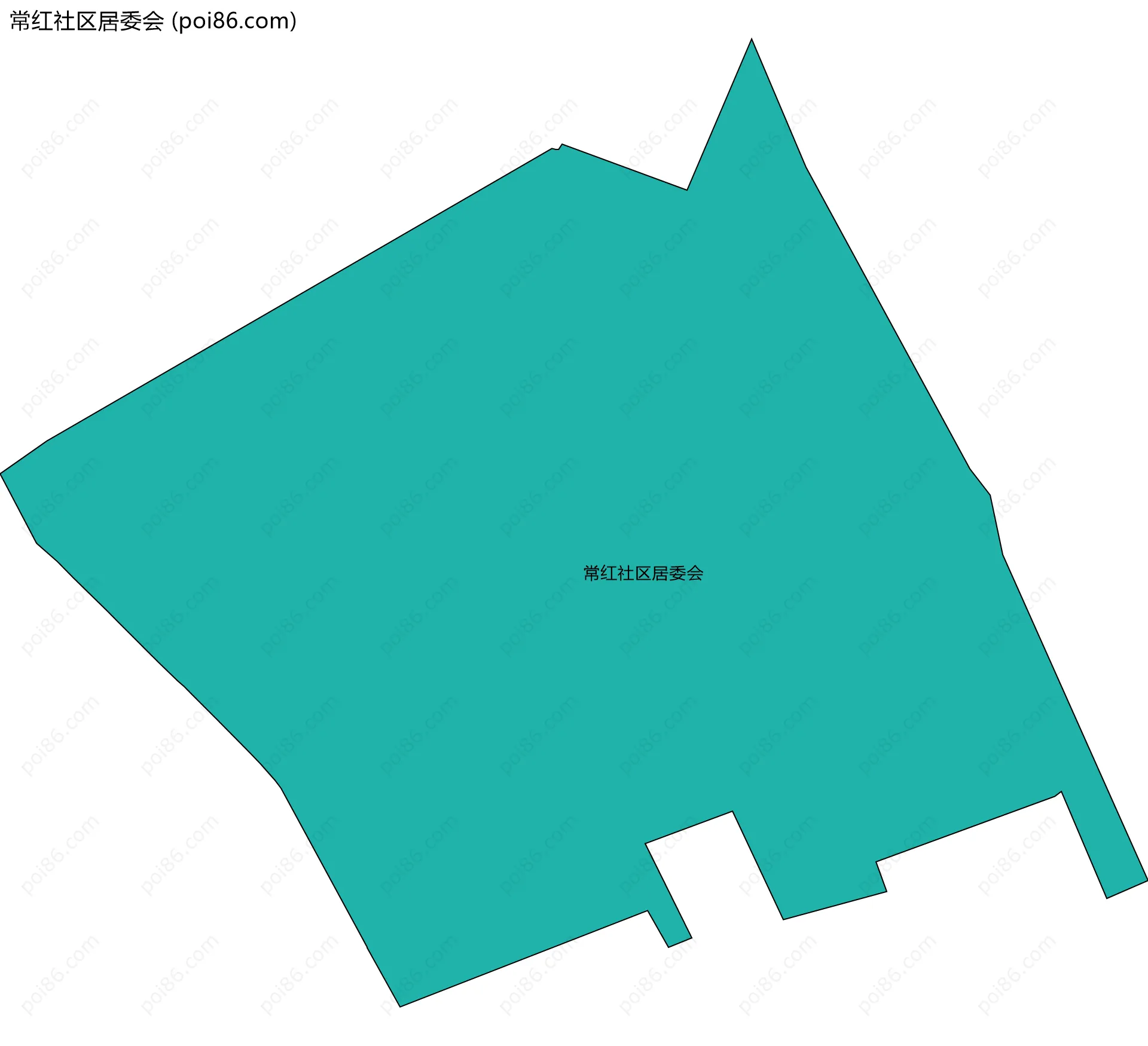 常红社区居委会边界地图