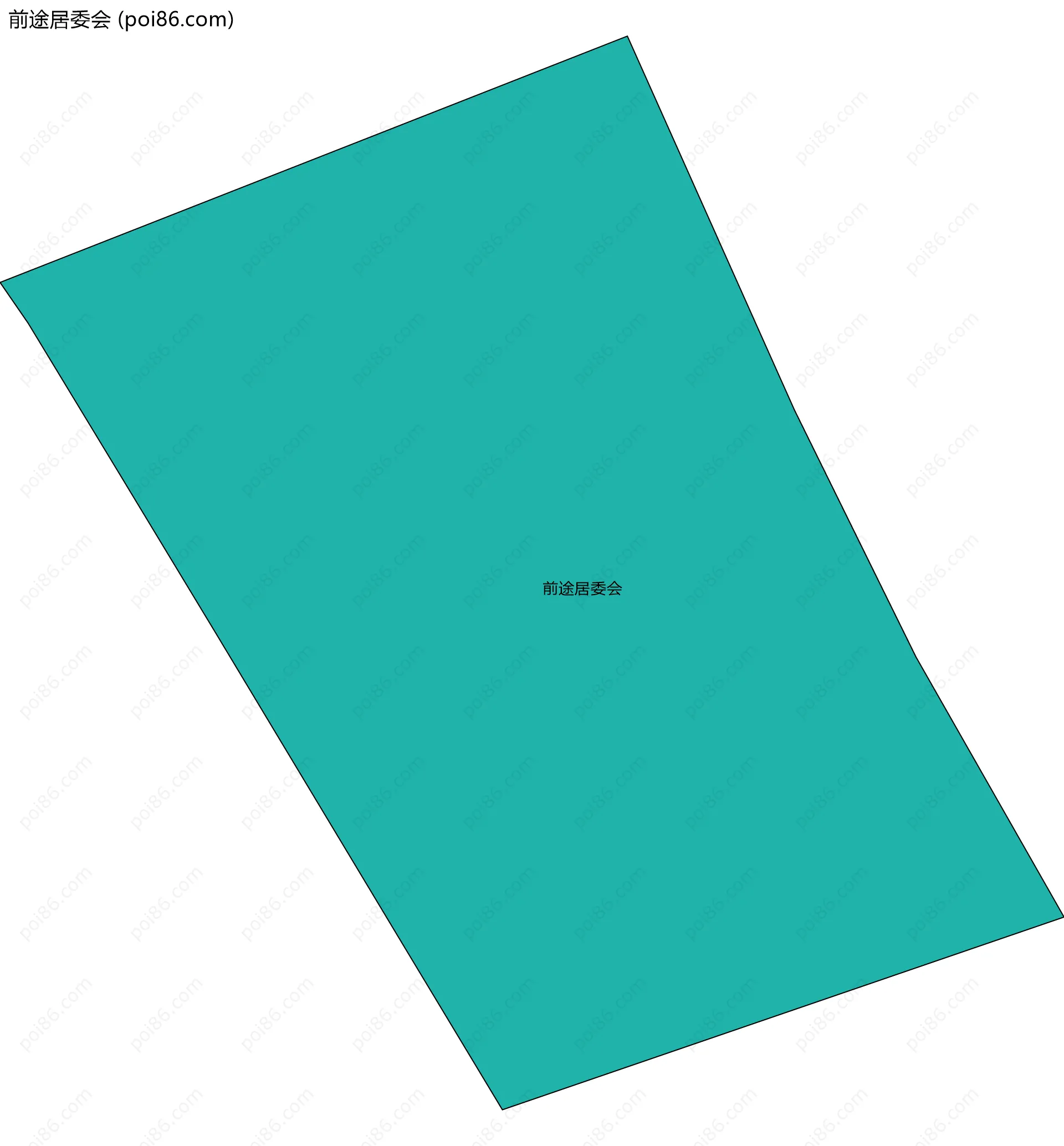 前途居委会边界地图