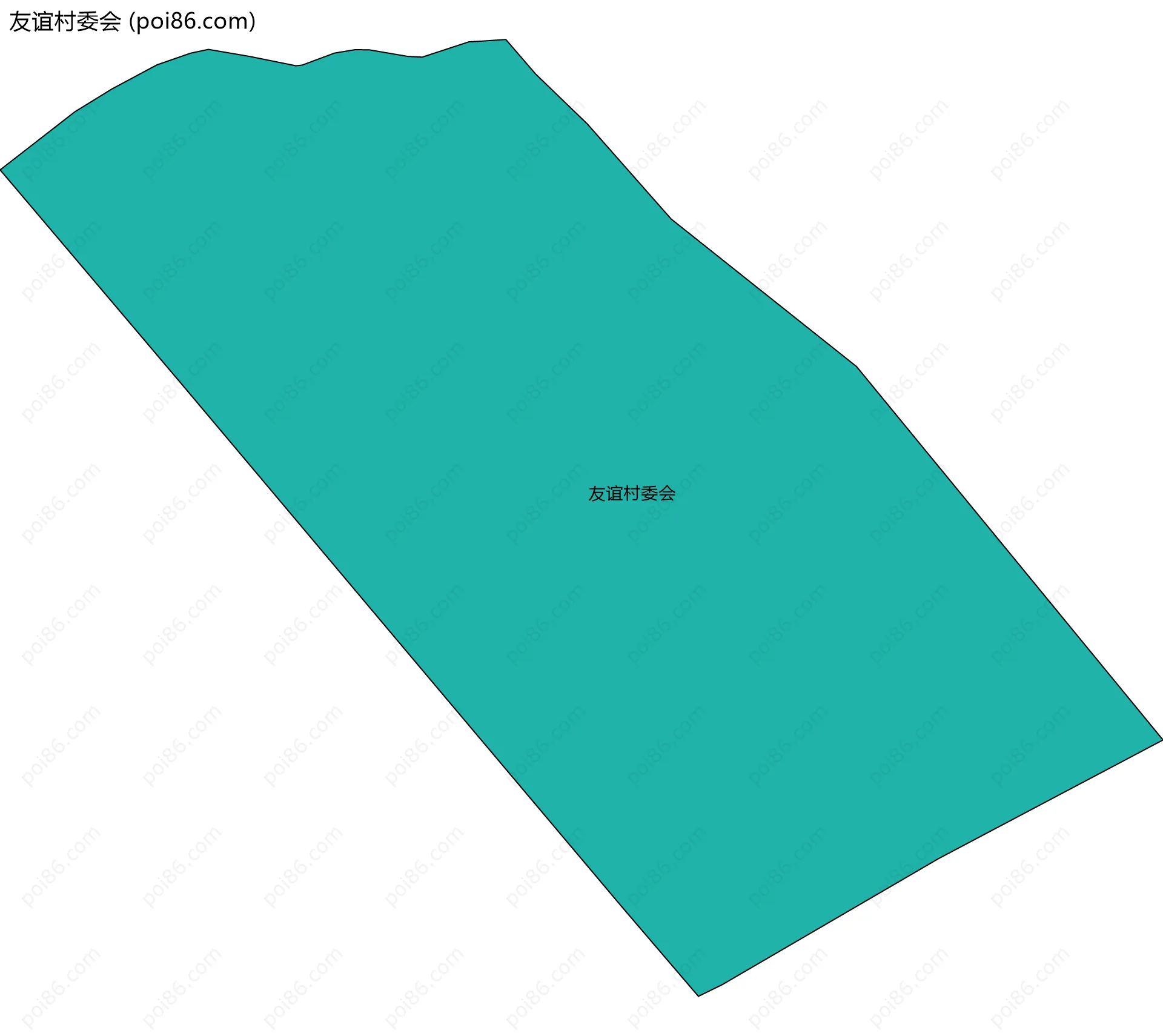 友谊村委会边界地图