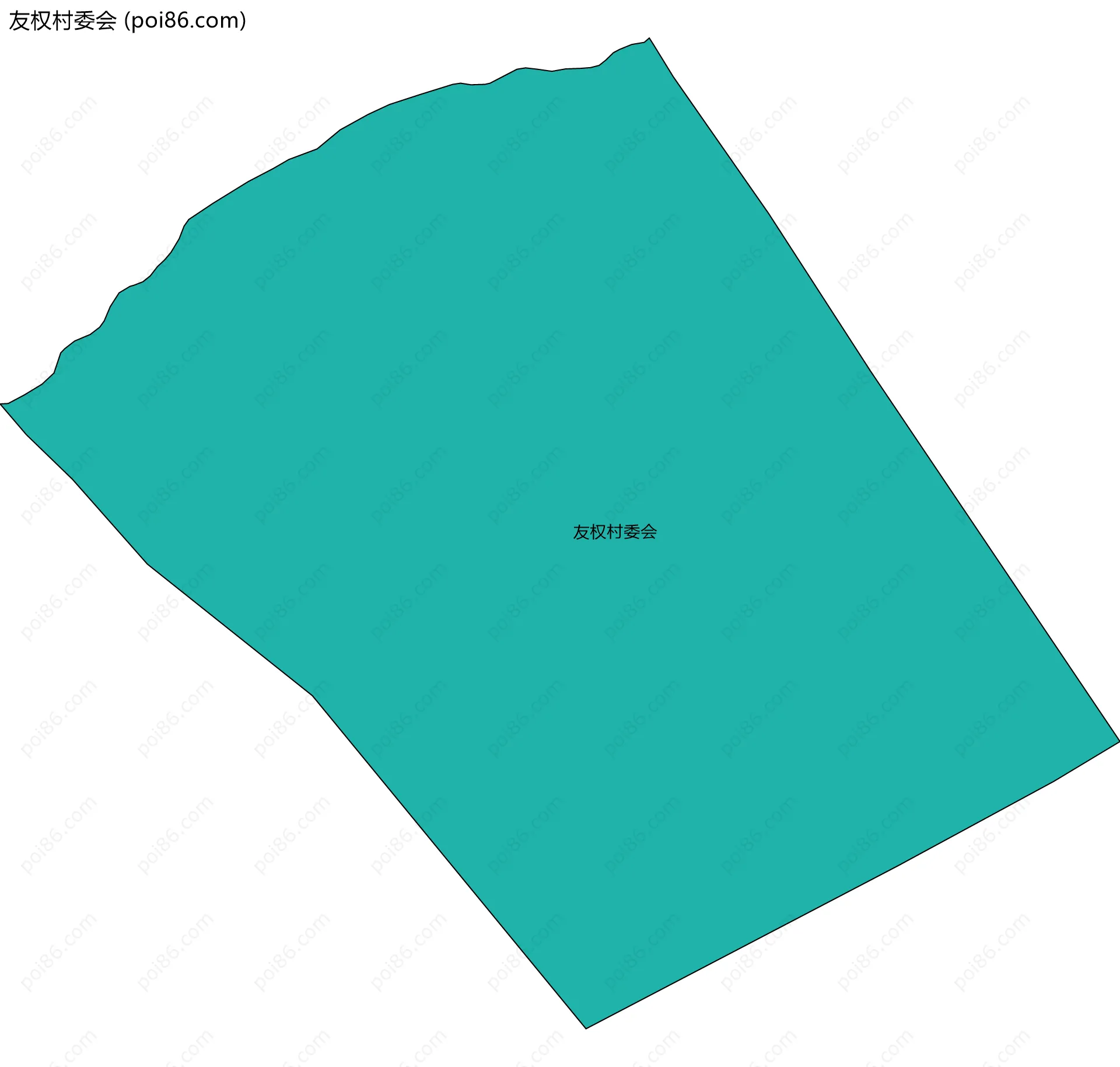 友权村委会边界地图
