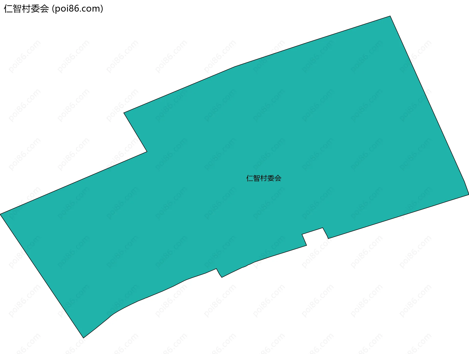 仁智村委会边界地图