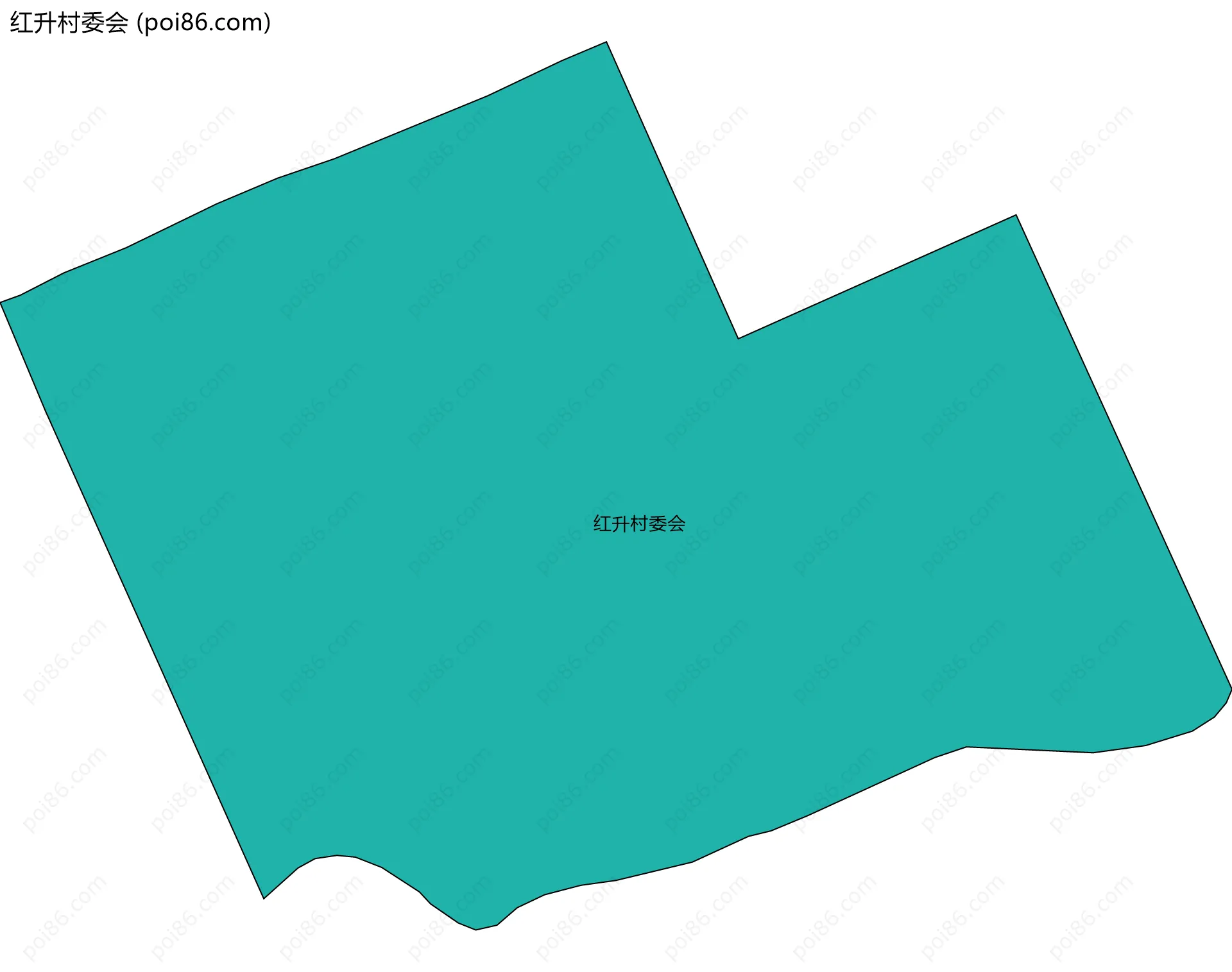 红升村委会边界地图