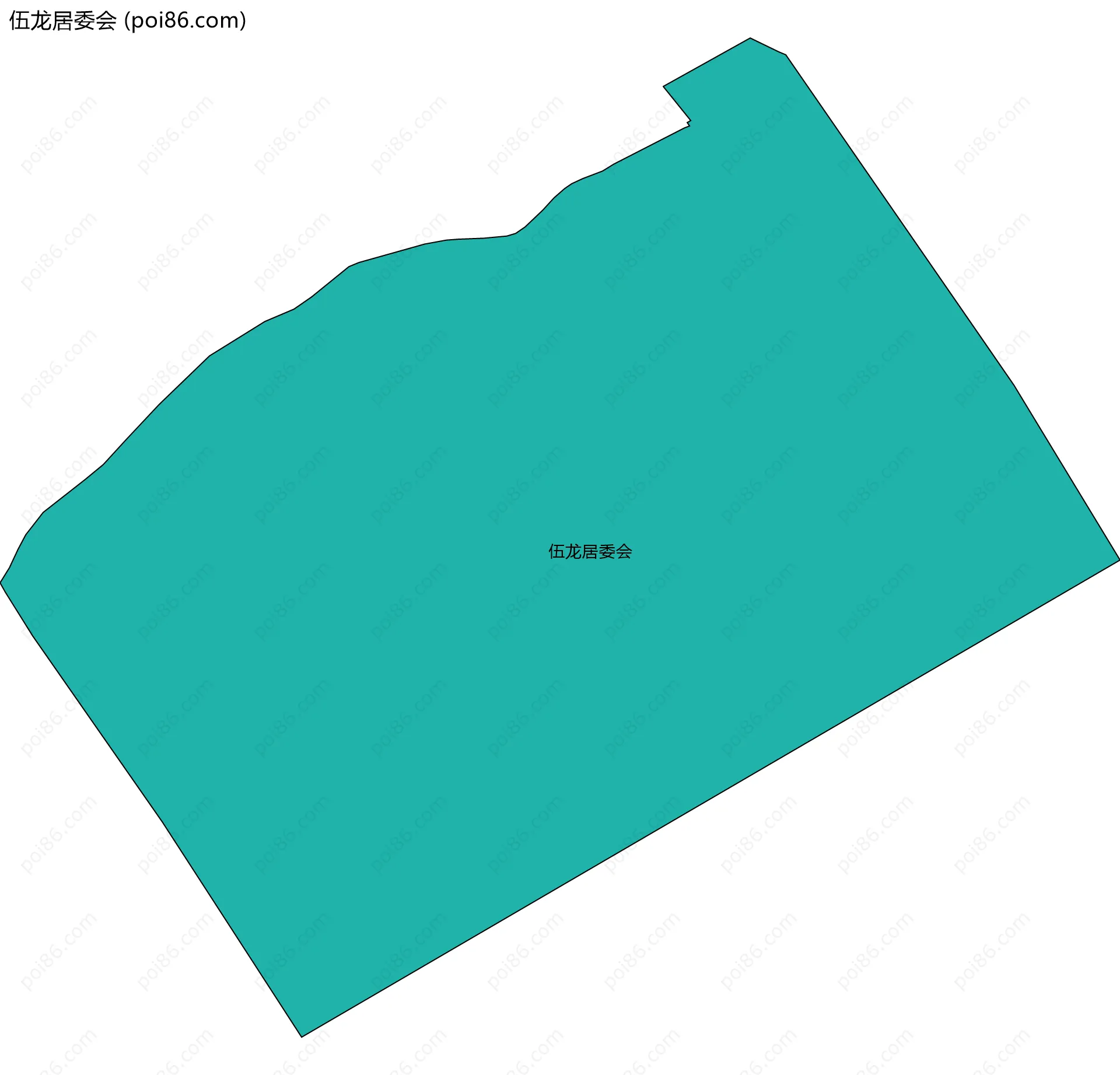 伍龙居委会边界地图