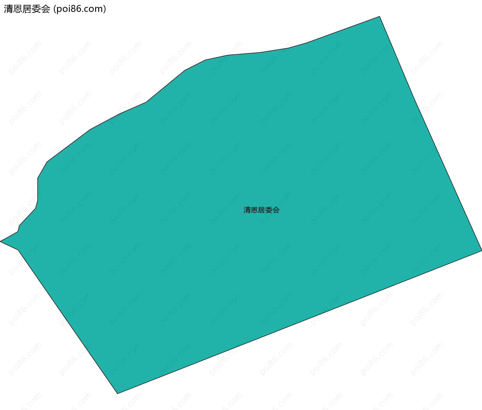 清恩居委会边界地图