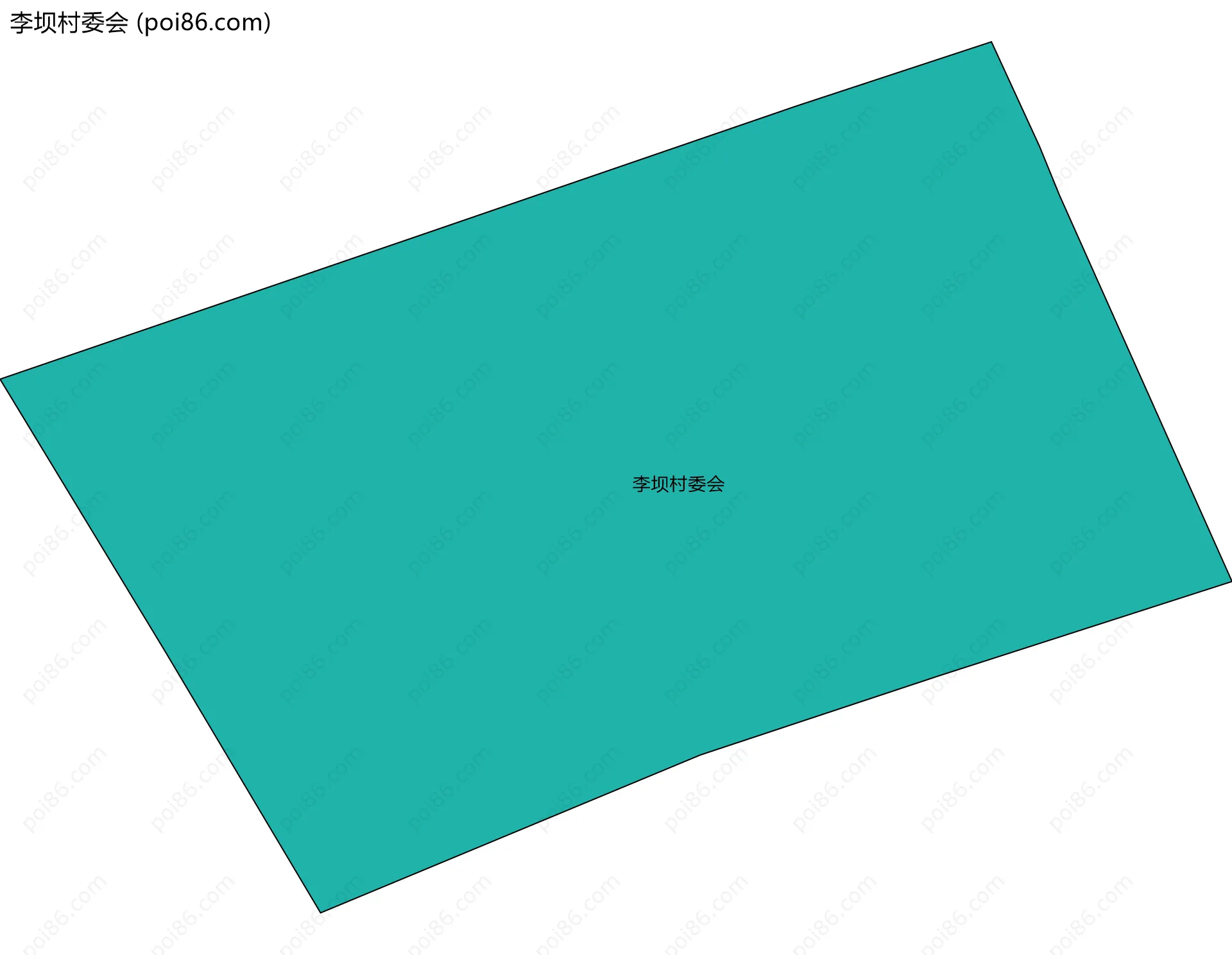 李坝村委会边界地图