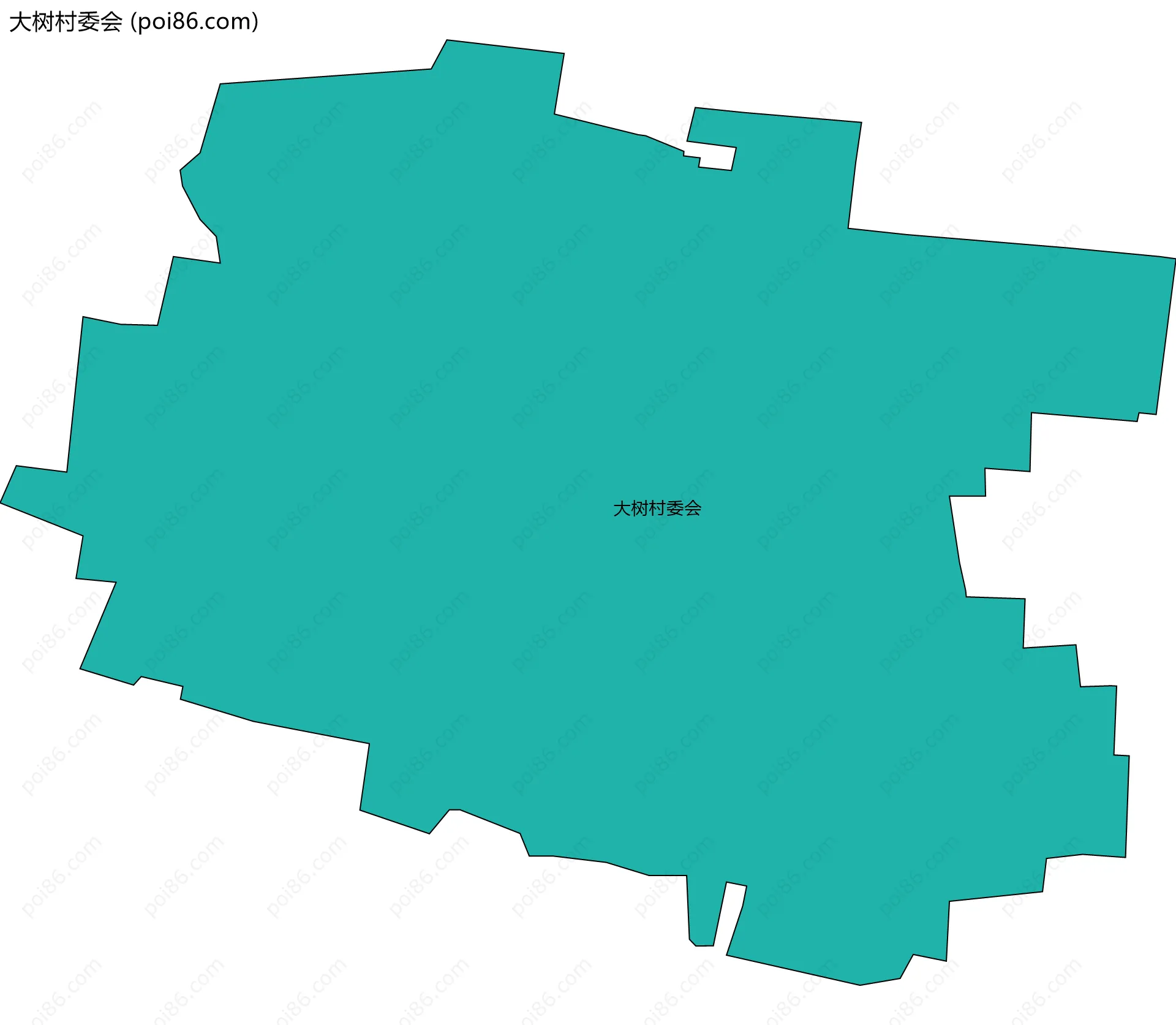 大树村委会边界地图