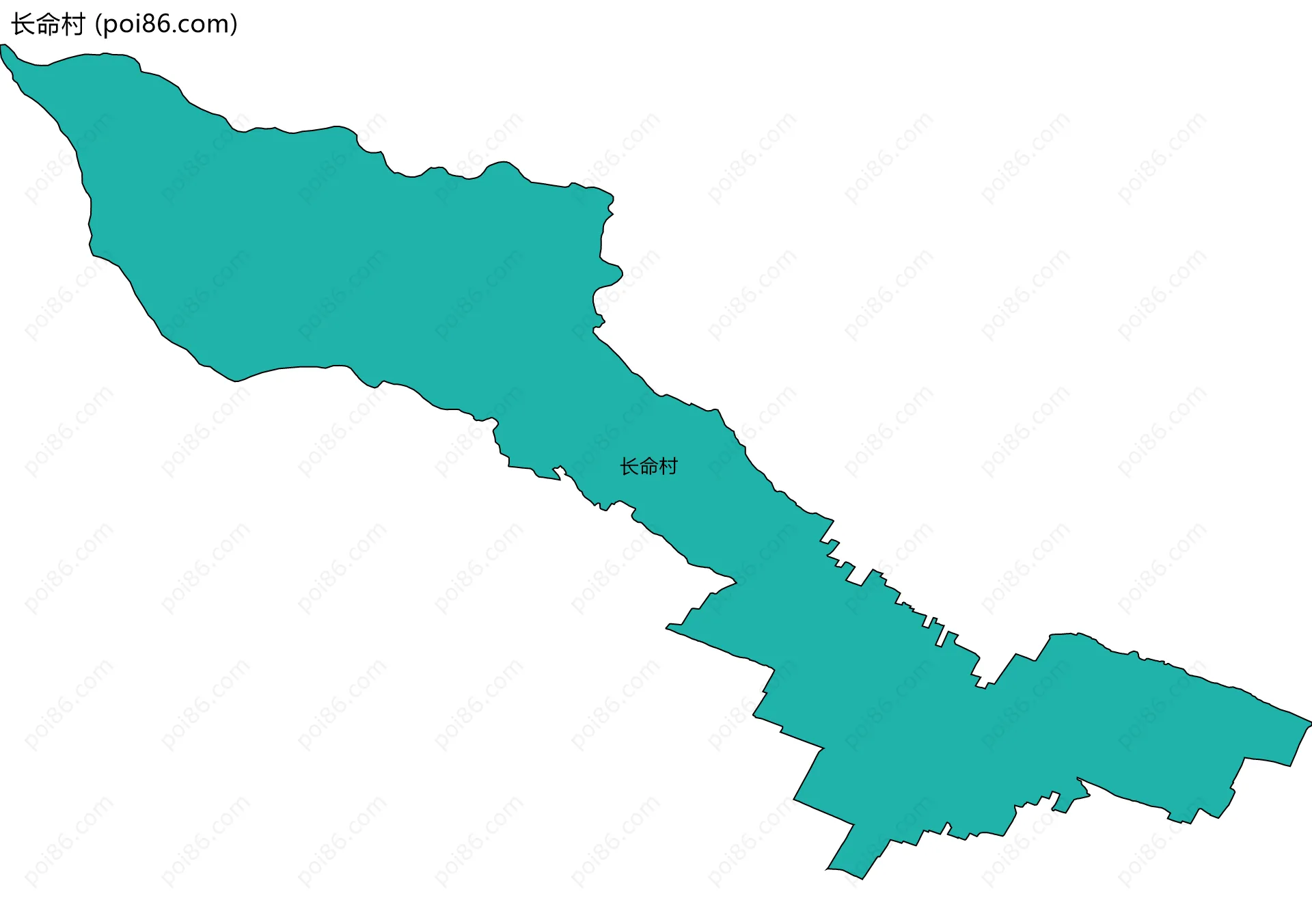 长命村边界地图