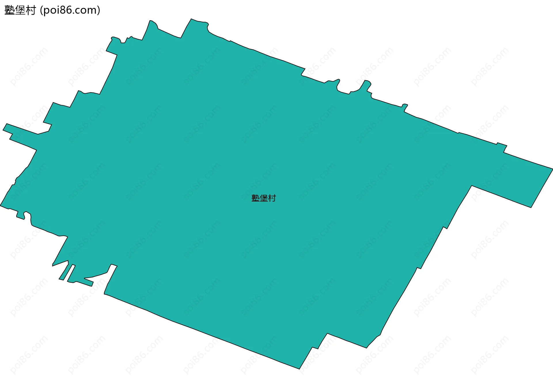 塾堡村边界地图