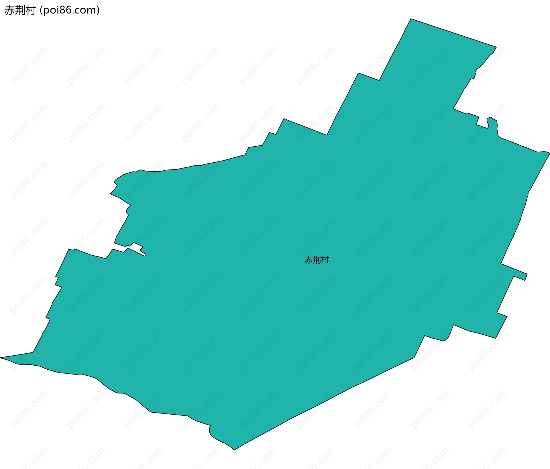 赤荆村边界地图