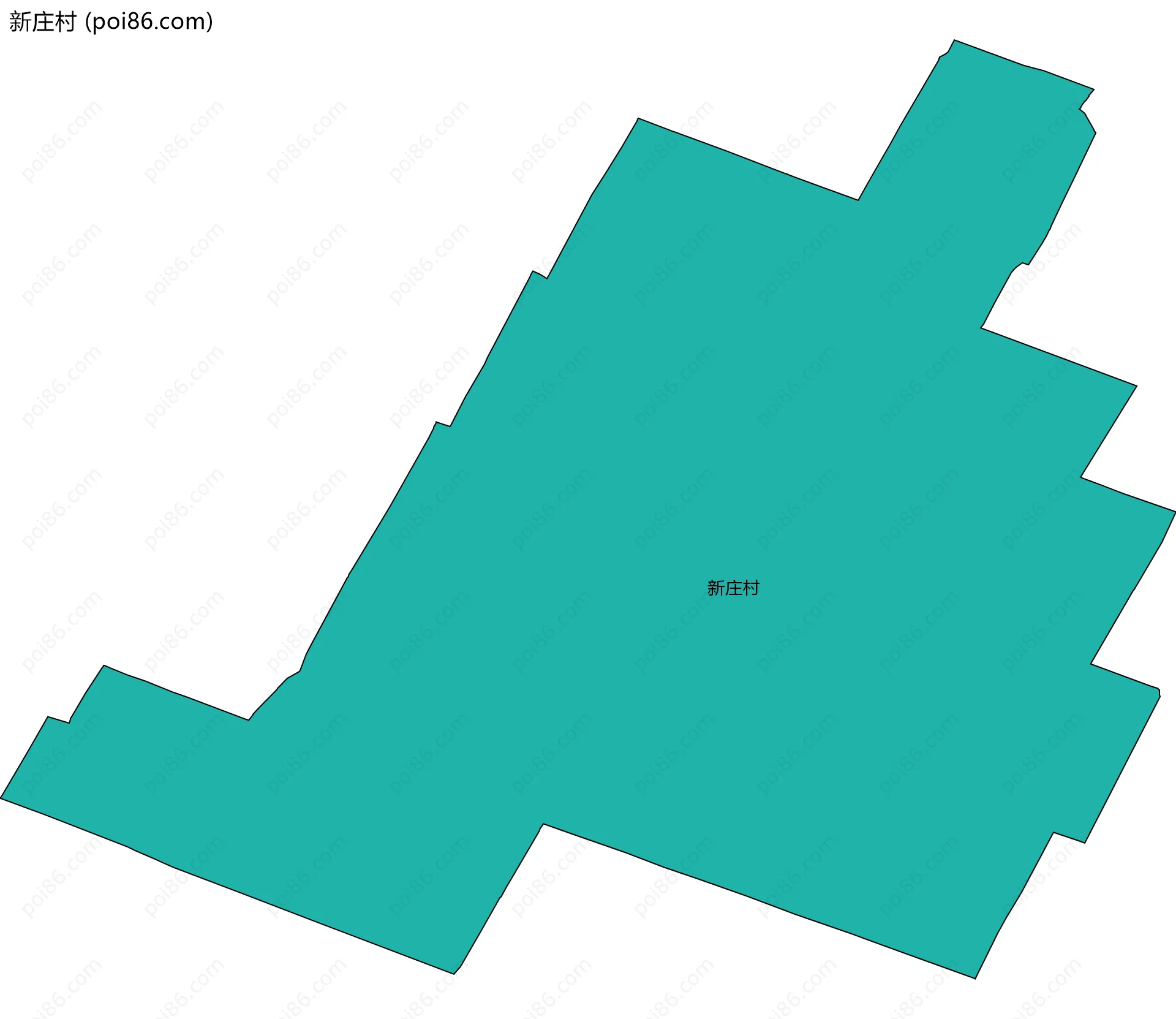 新庄村边界地图