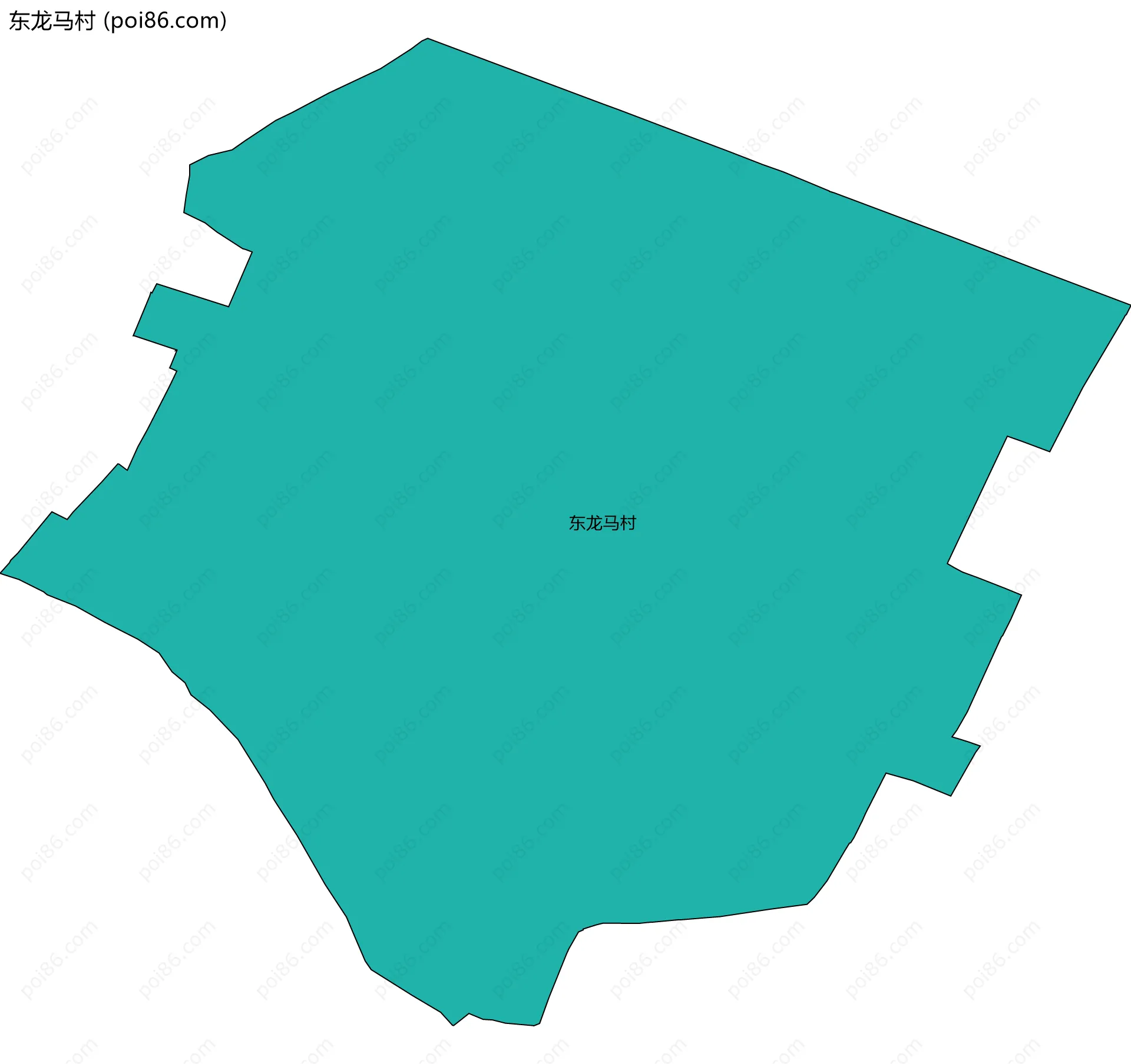 东龙马村边界地图