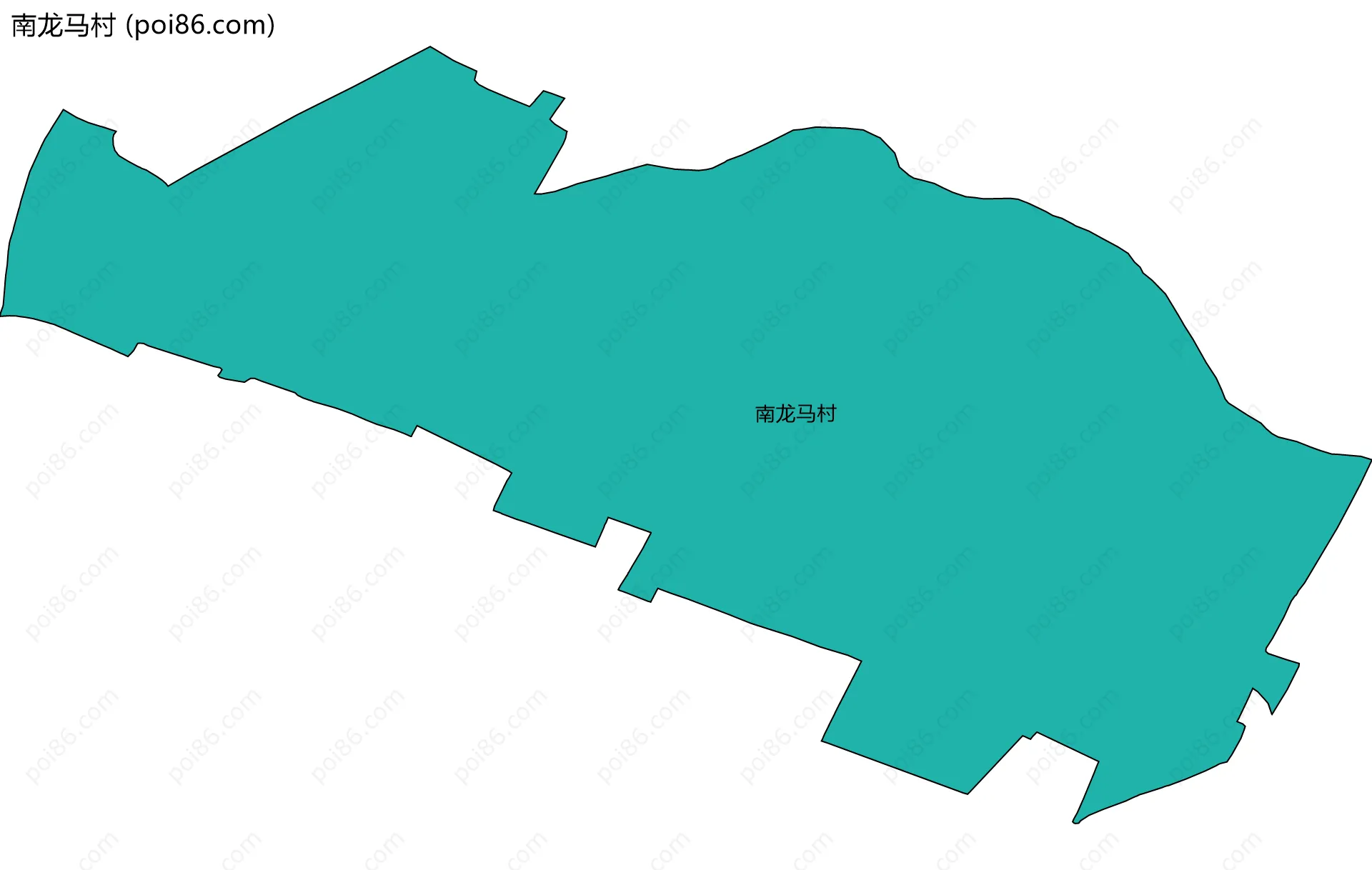 南龙马村边界地图