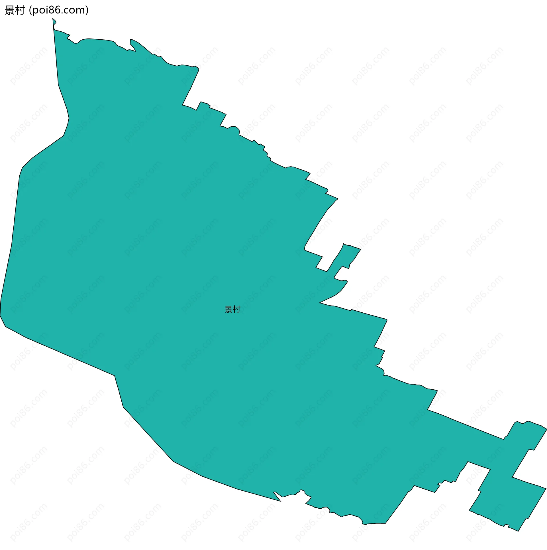 景村边界地图