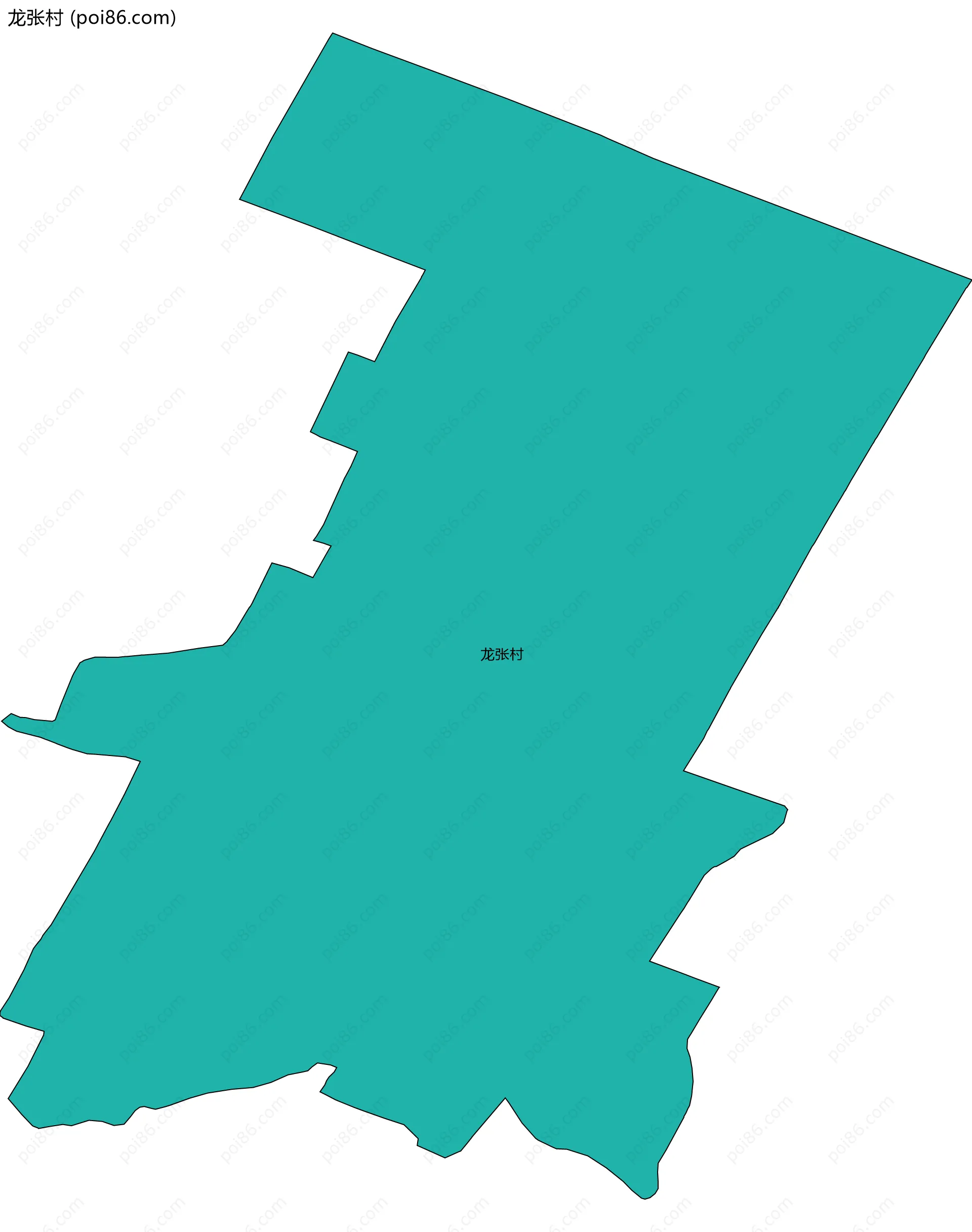 龙张村边界地图